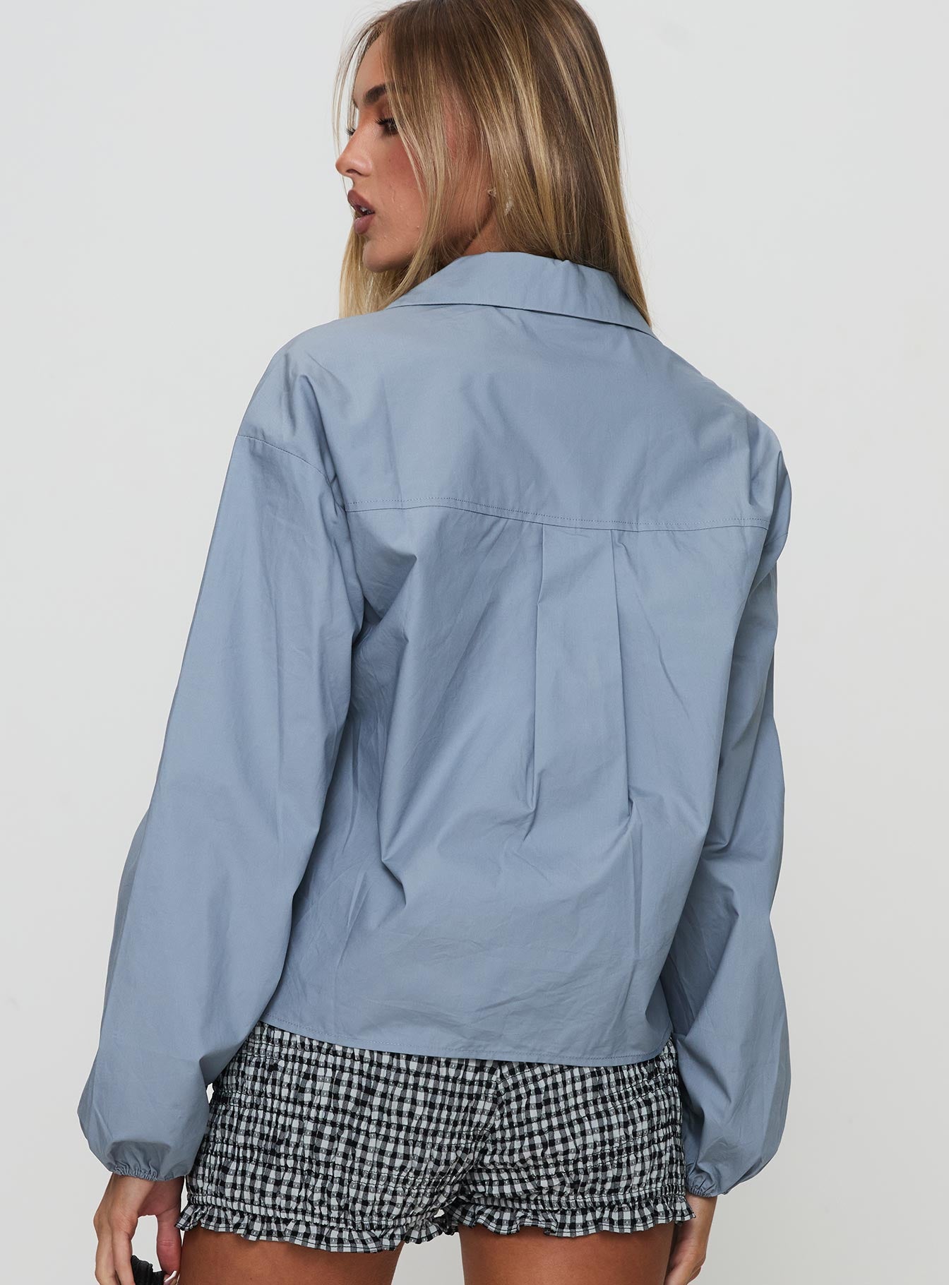 Rinon Long Sleeve Top Steel - Image 5