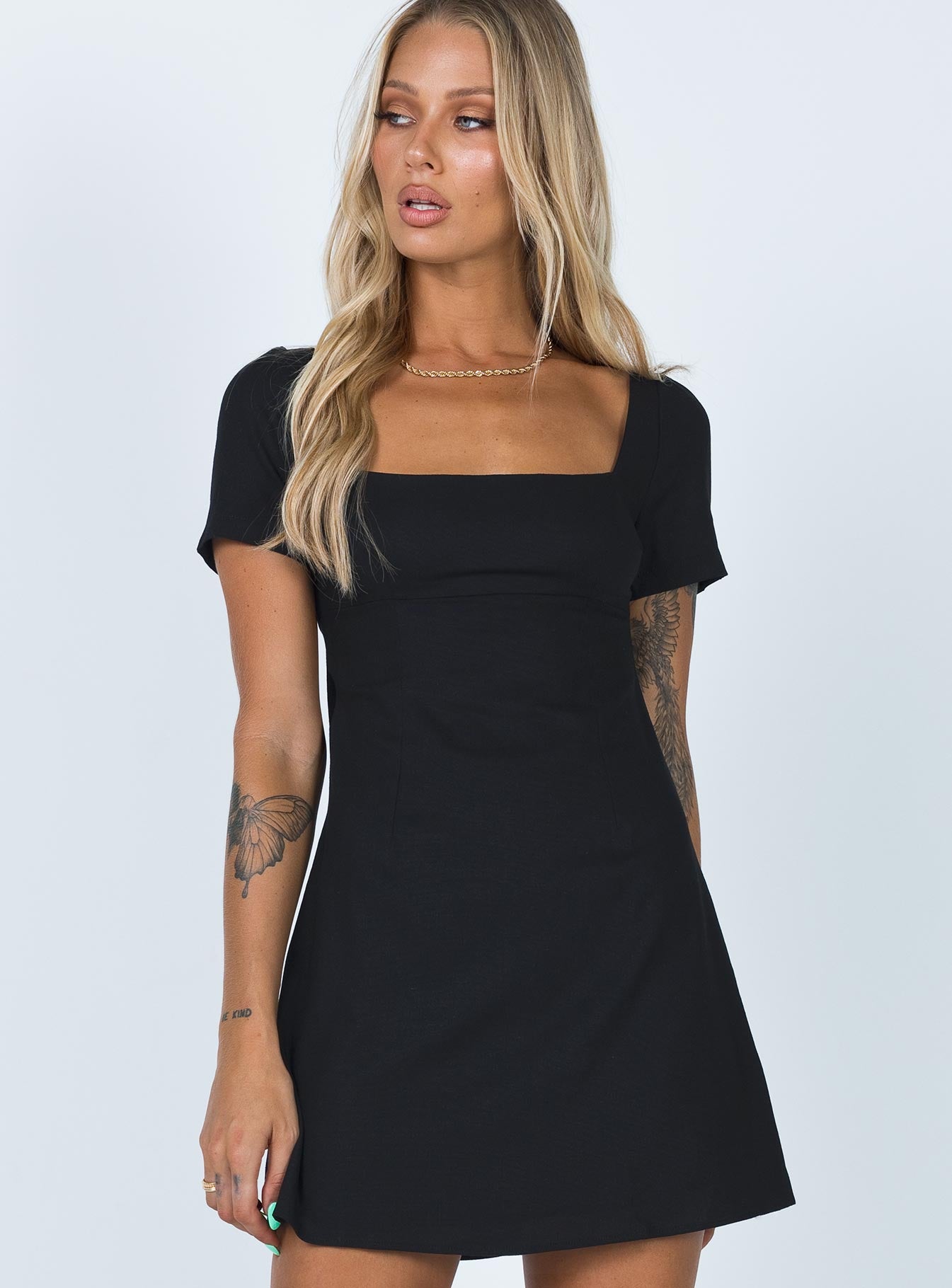 Hastings Mini Dress Black - Image 2