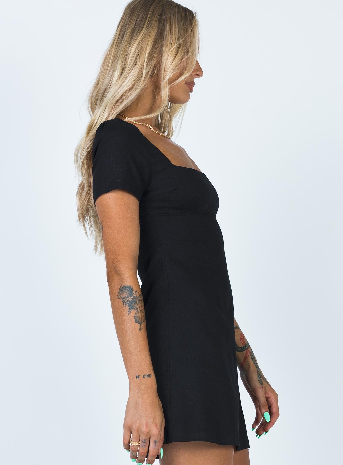 Hastings Mini Dress Black - Image 4
