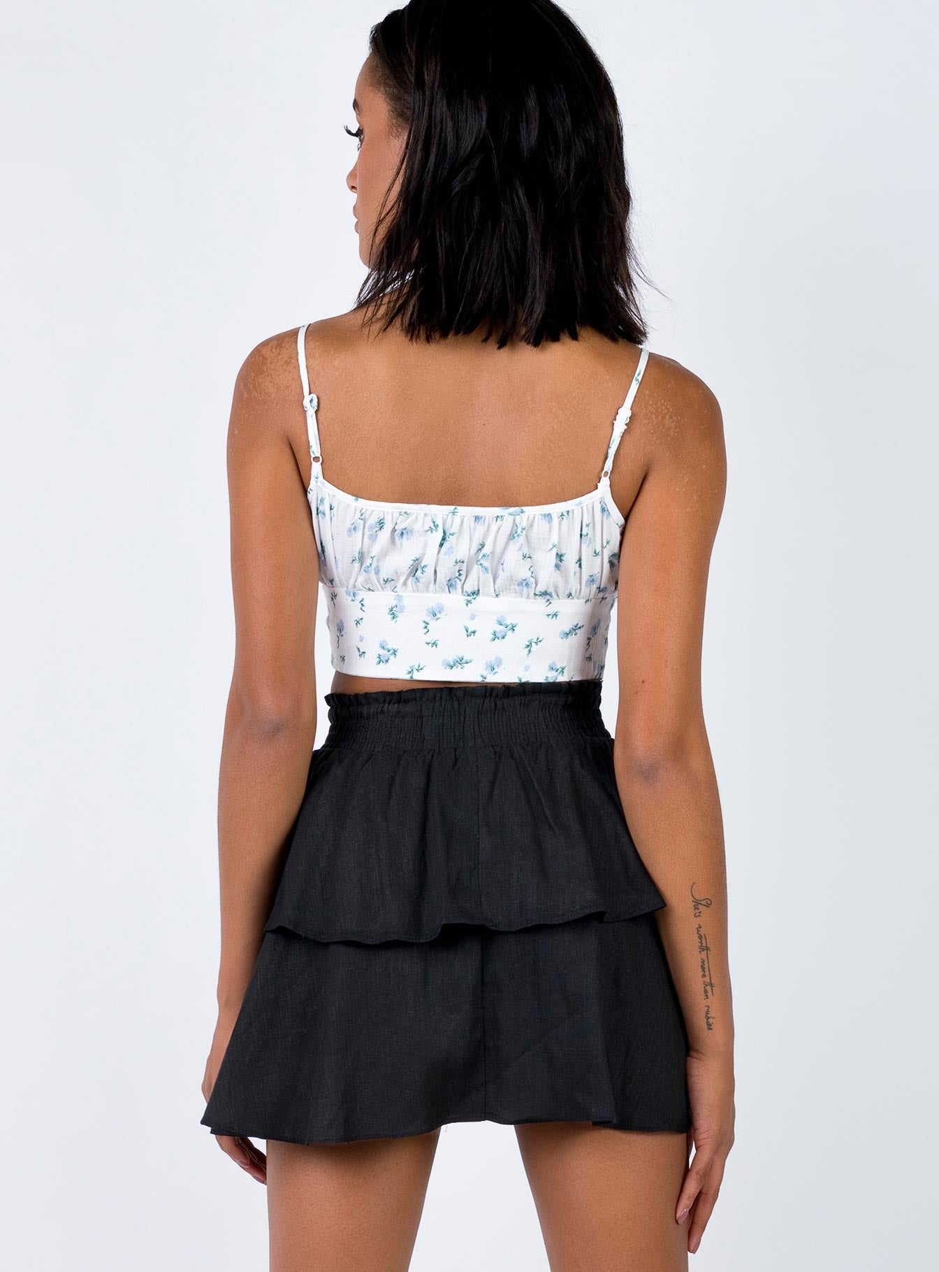 Greta Mini Skirt Black - Image 4