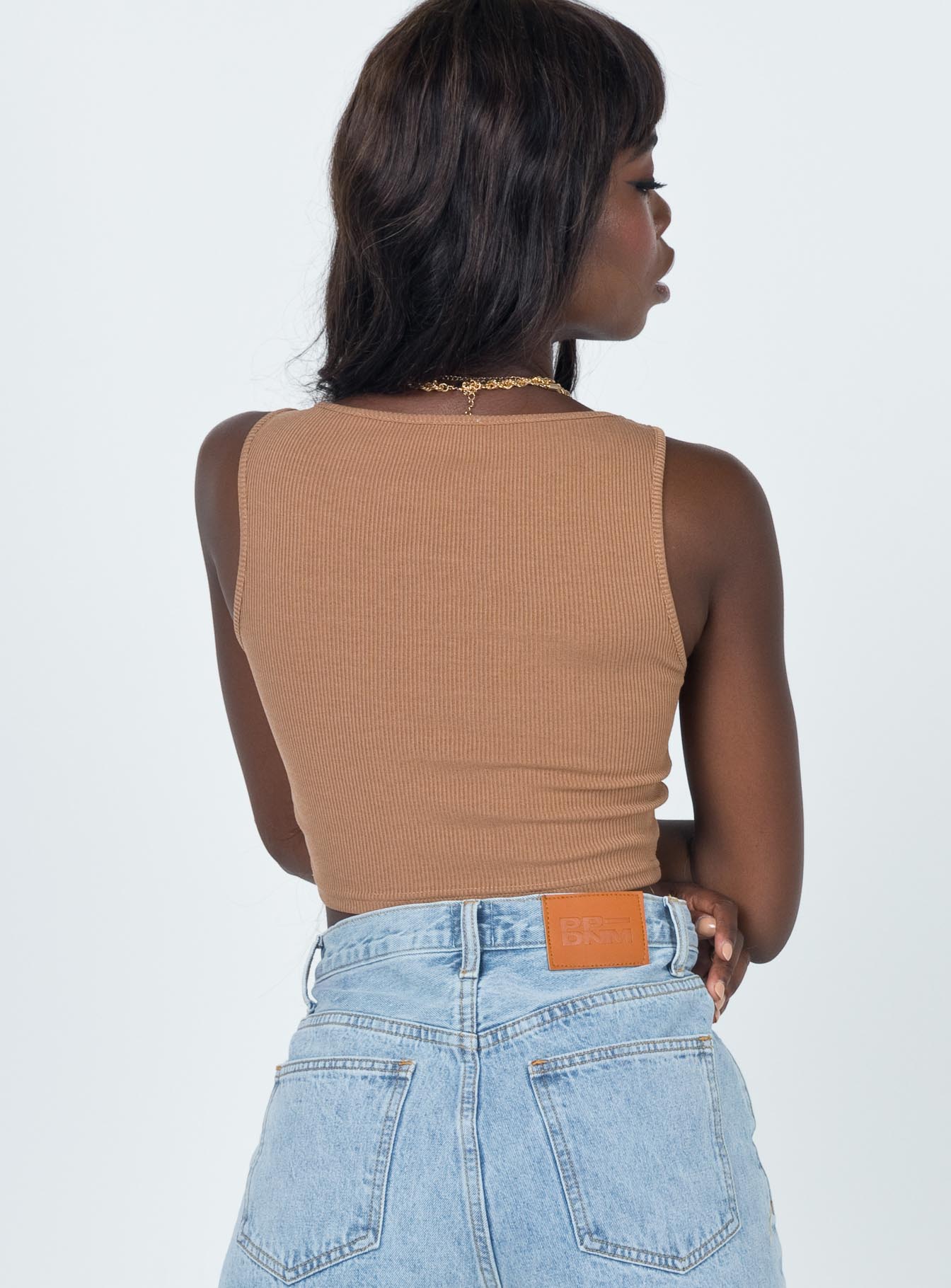 Darlington Crop Top Brown - Image 6