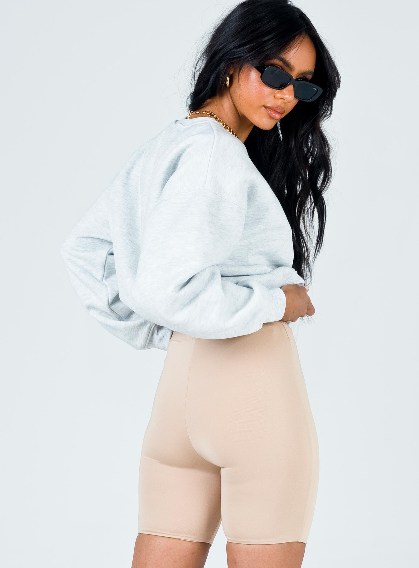 Biker Short Beige - Image 6