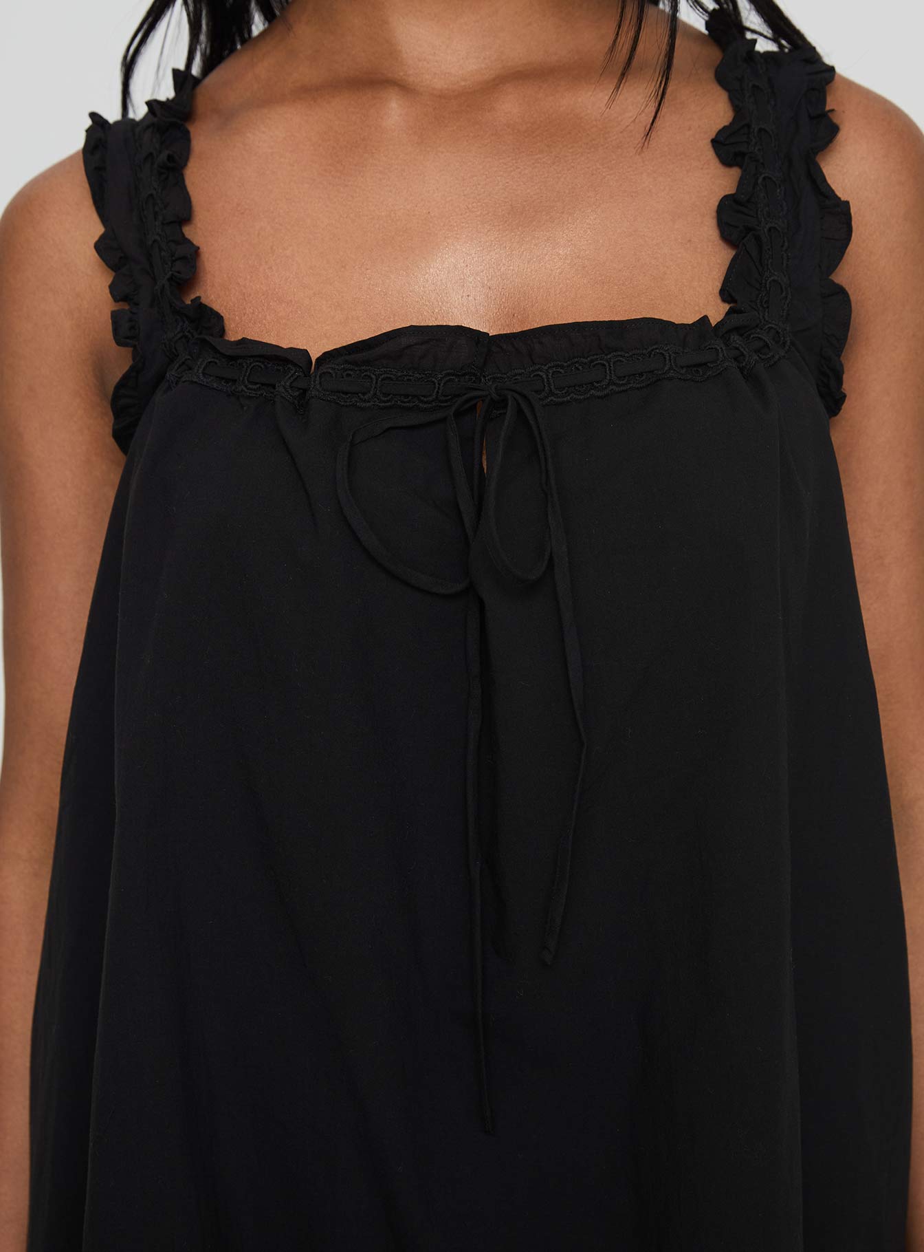 Swing Mini Dress Black - Image 6