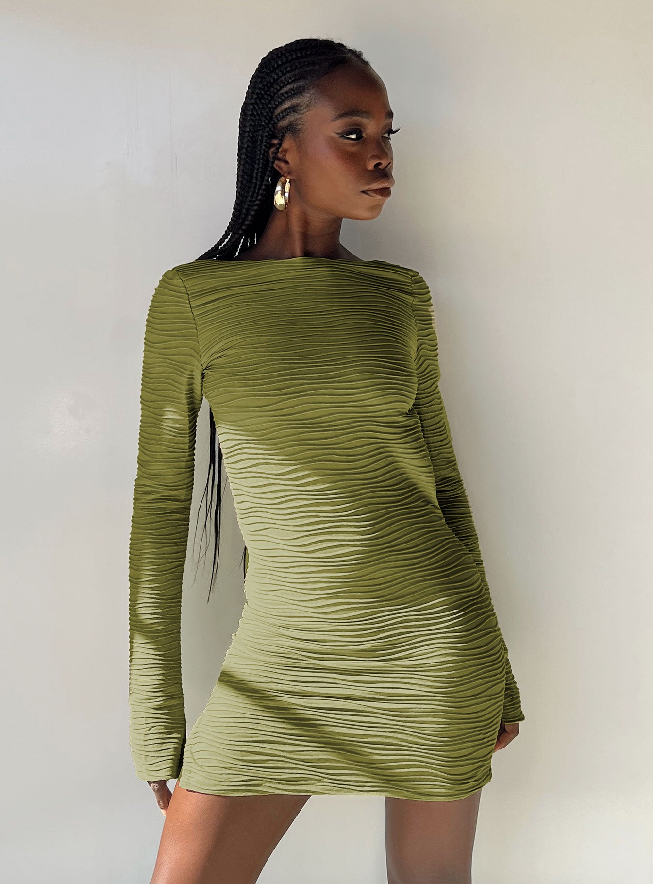 Ignite Mini Dress Green - Image 6