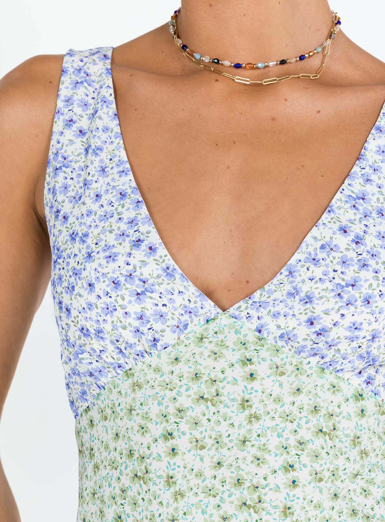 Nellie Mini Dress Two Tone Multi - Image 6