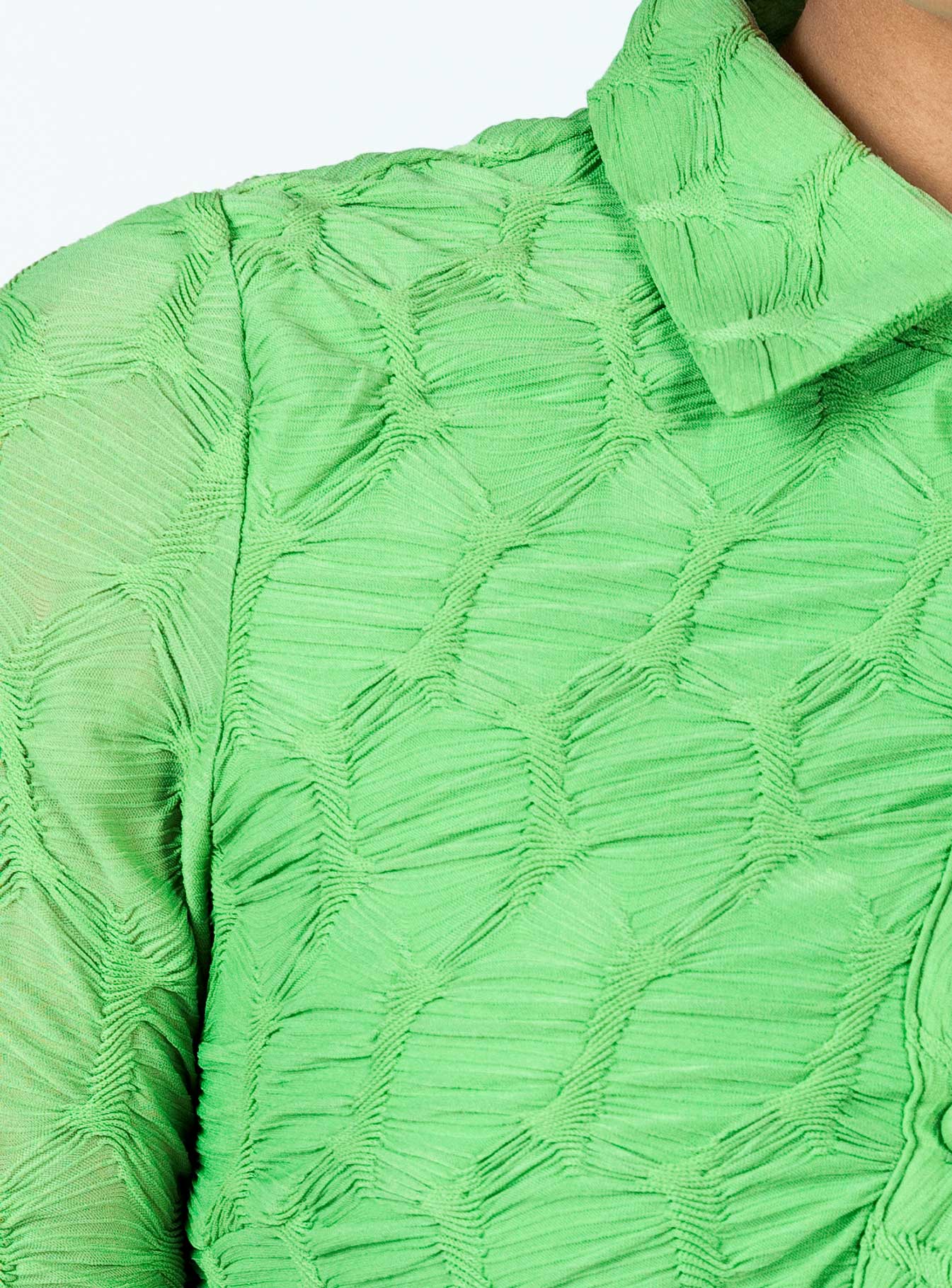 Calvert Long Sleeve Mini Dress Green - Image 6