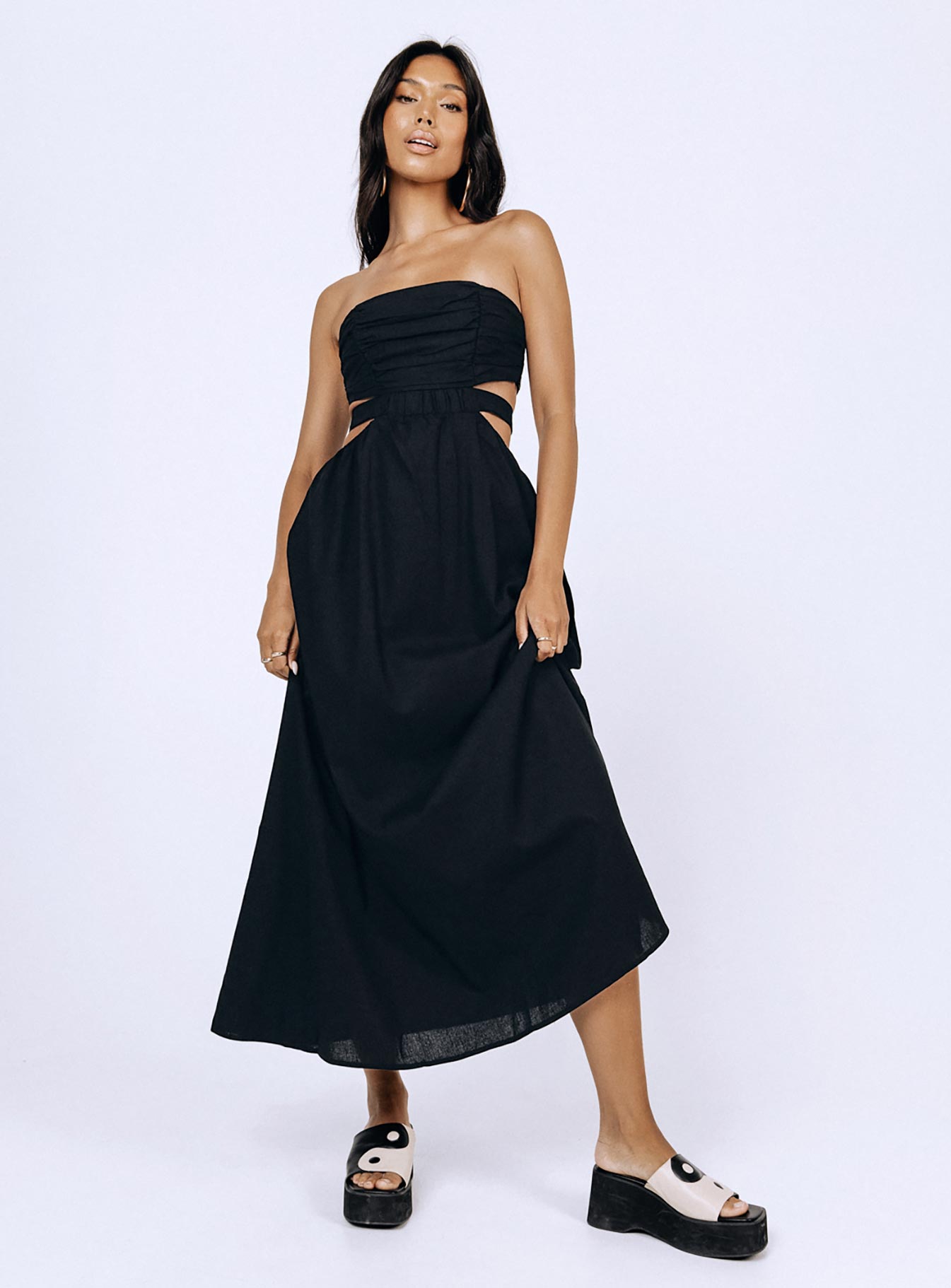 Kat Maxi Dress Black - Image 6