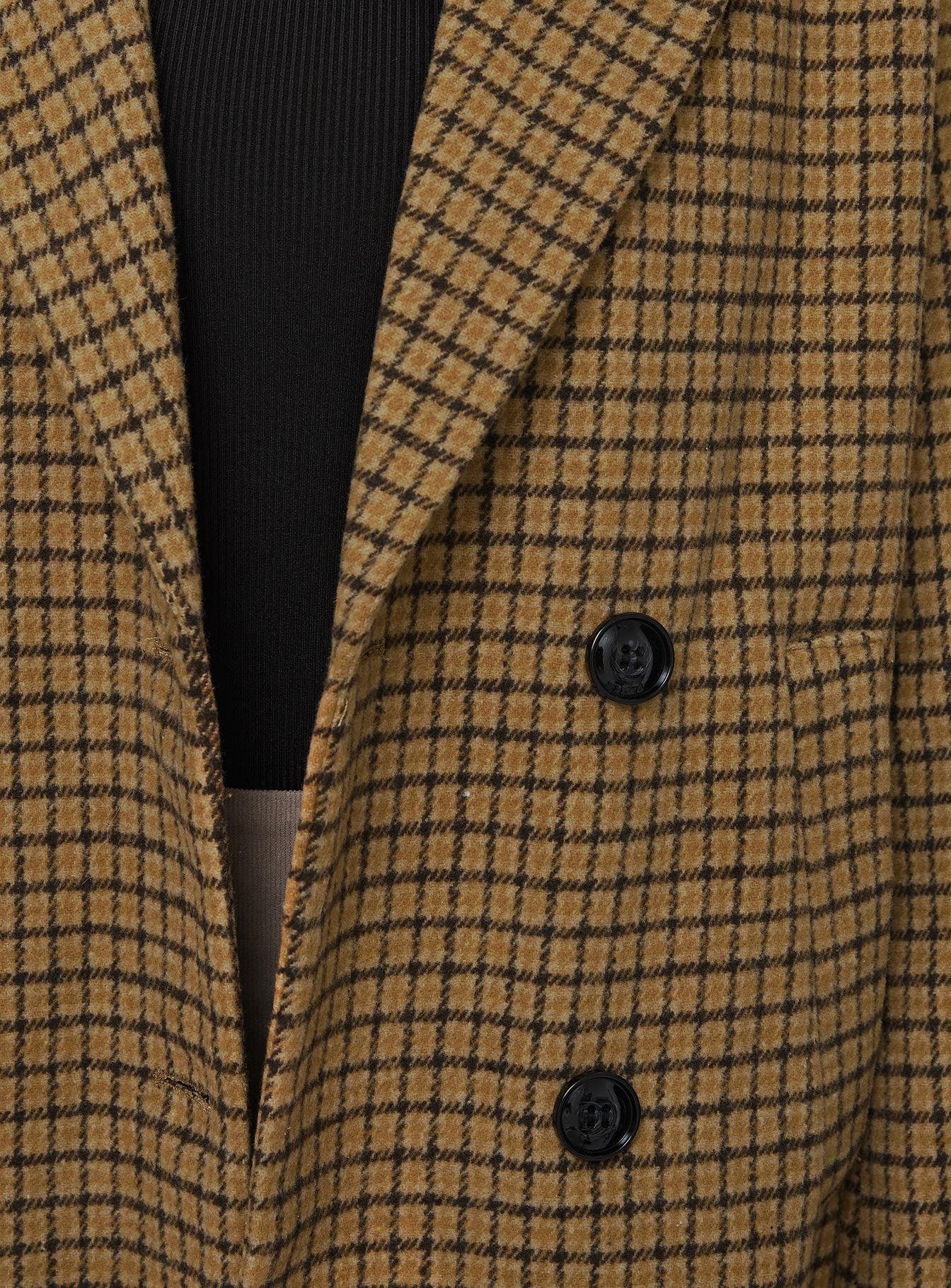 Temperature Longline Coat Brown Plaid - Image 6