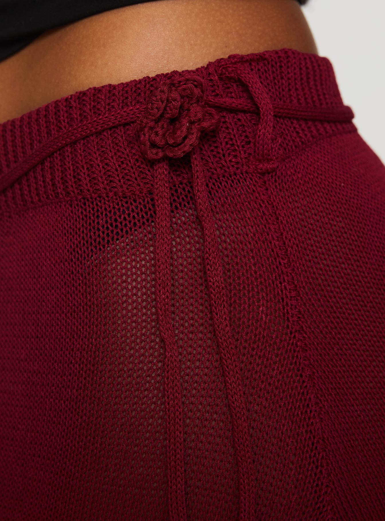 Leysa Midi Skirt Red - Image 6