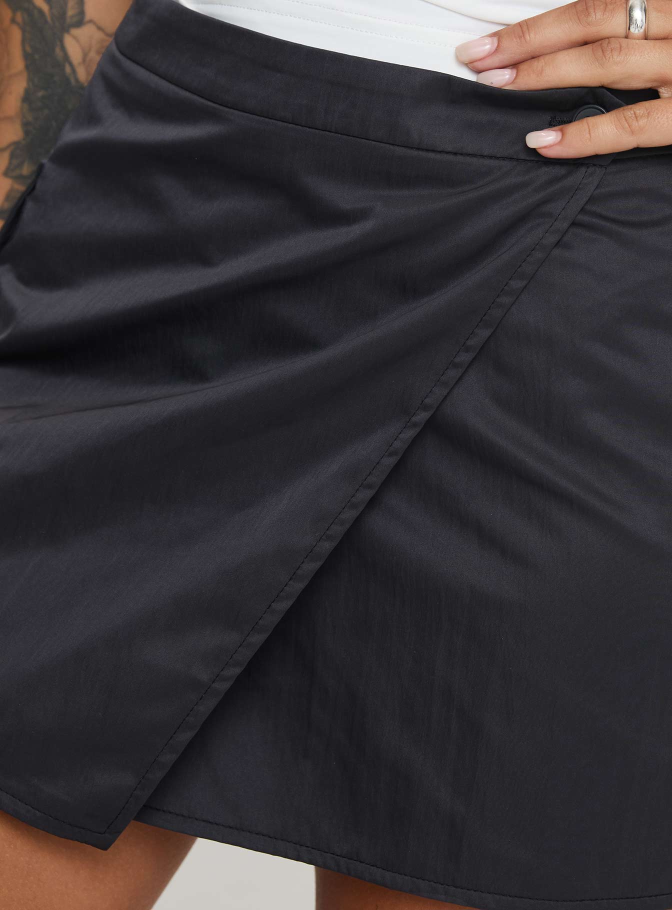 Caran Cargo Mini Skirt Grey - Image 6