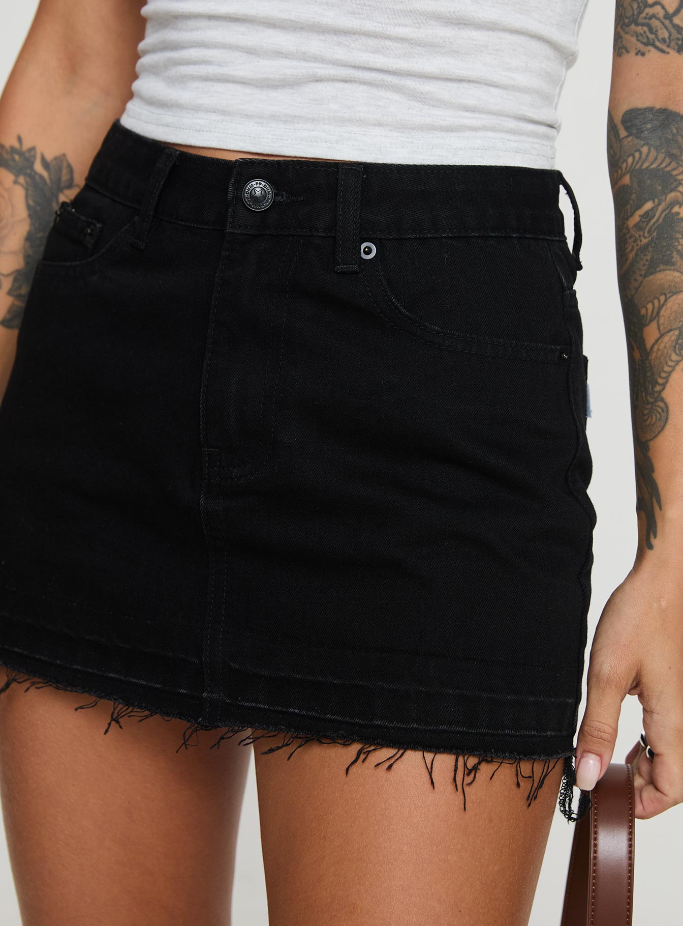 Aster Mini Skirt Black - Image 5