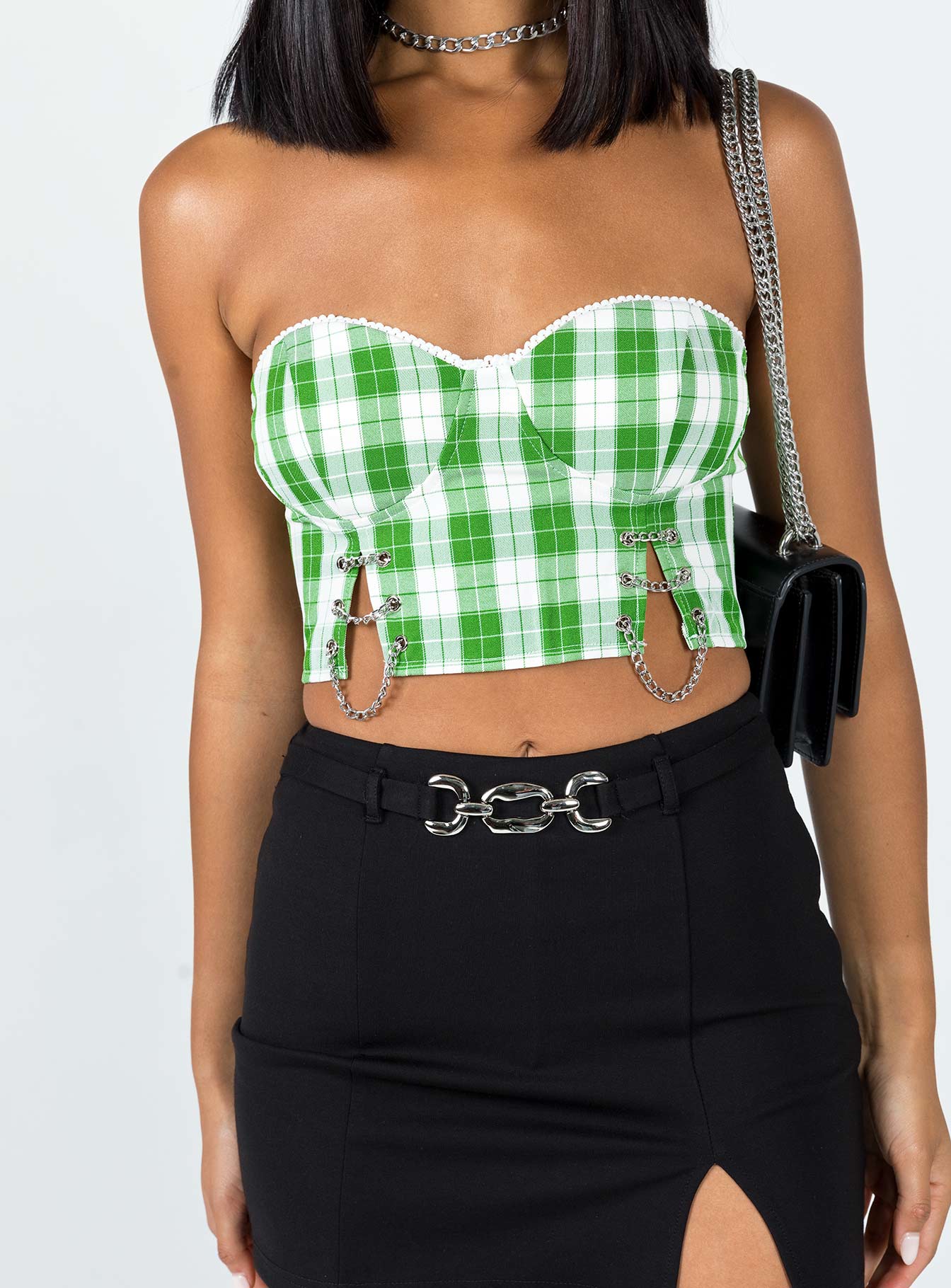 Celestia Strapless Top Green - Image 7