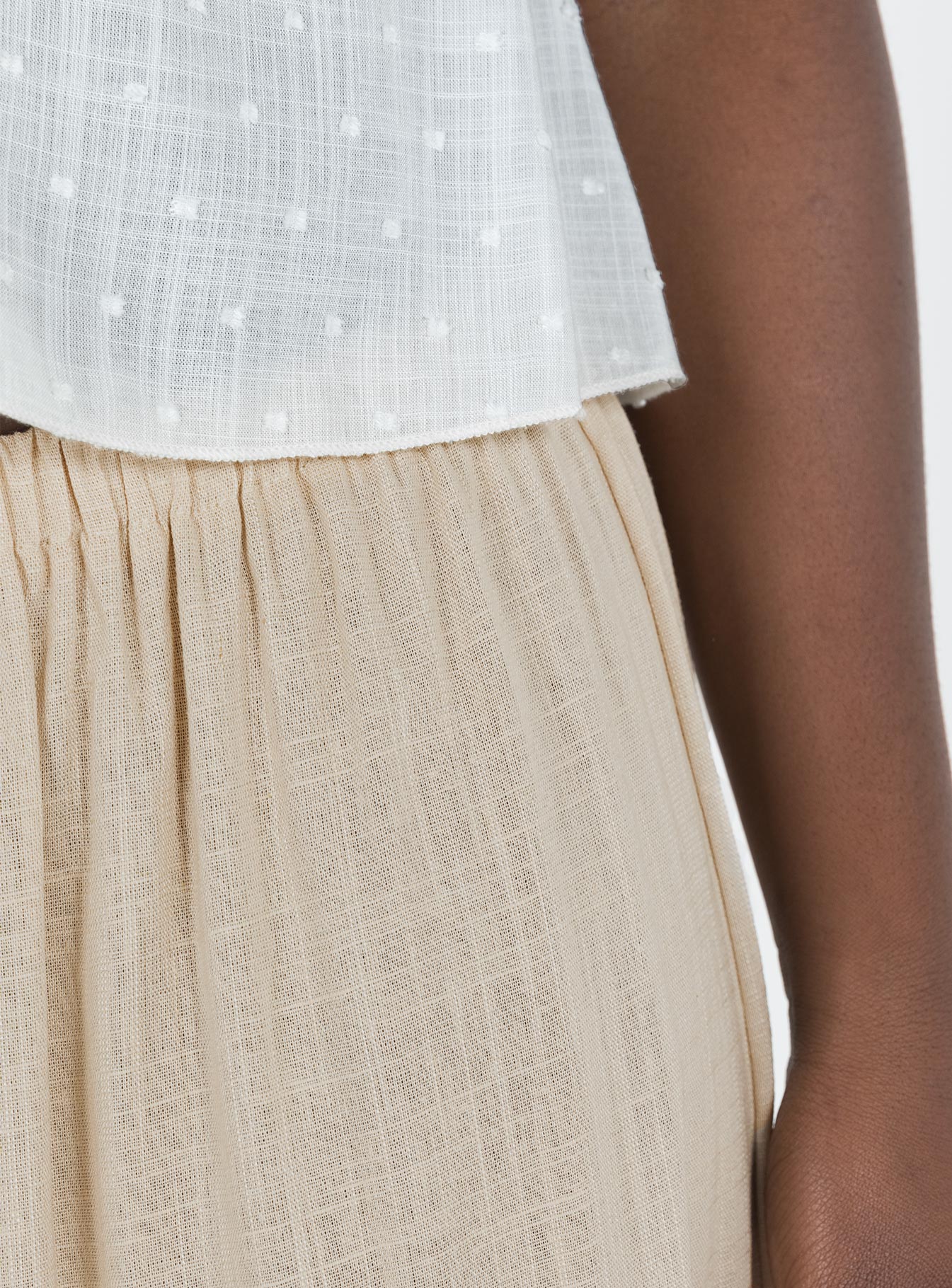 Hold Me Close Maxi Skirt Beige - Image 6