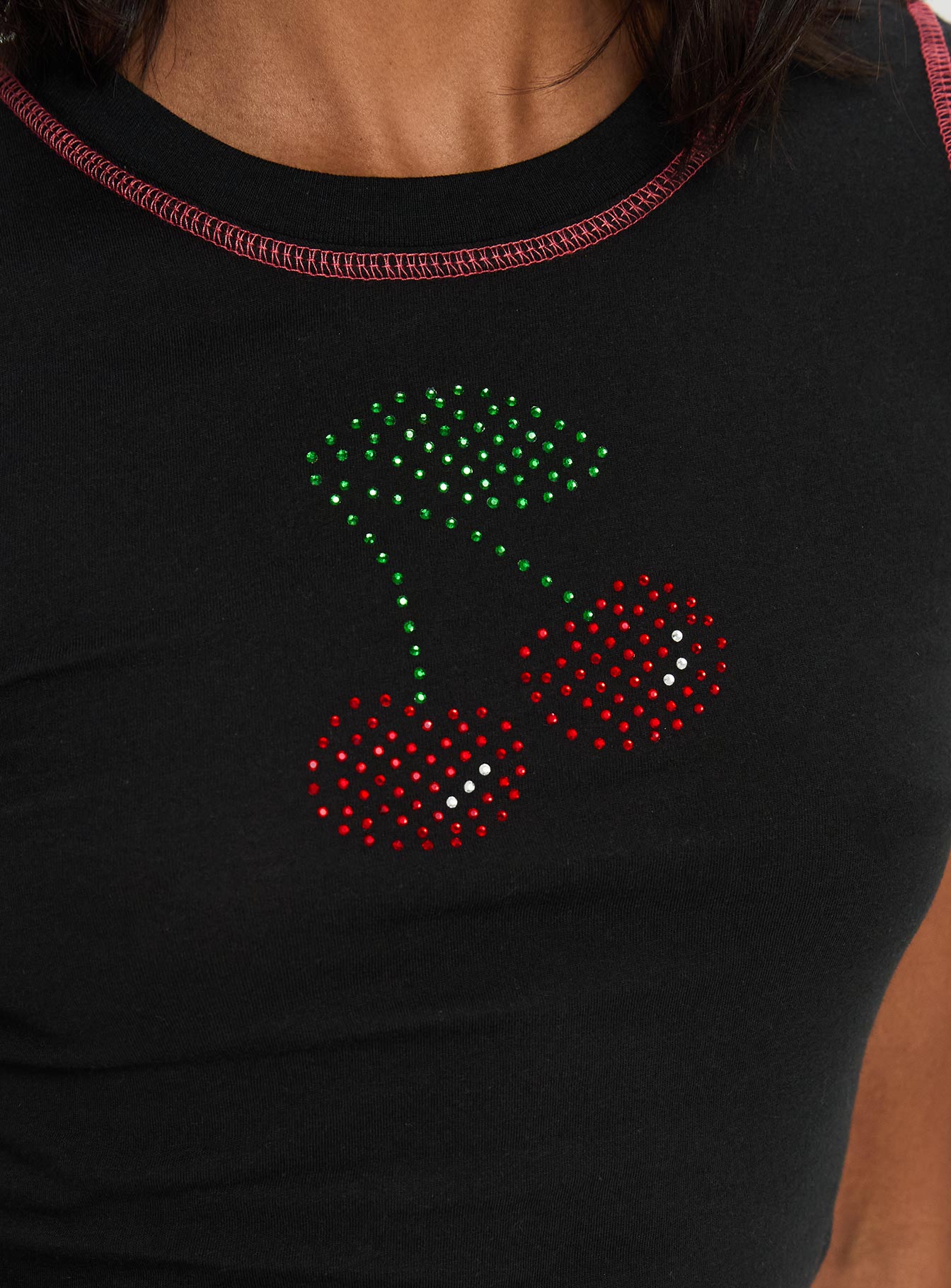 Cherrie Kisses Top Black - Image 6