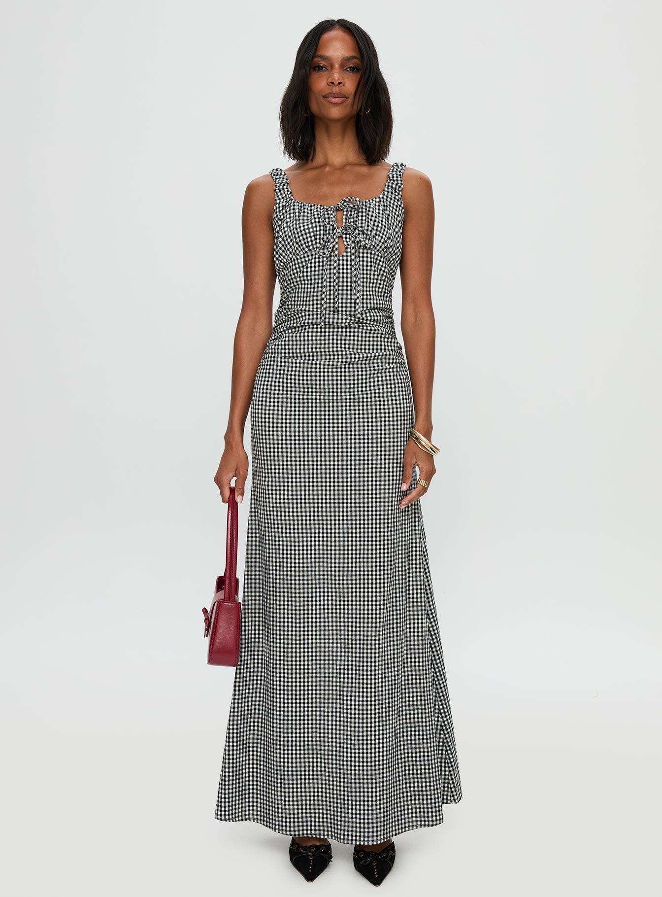 Roundtrip Maxi Dress Black / White - Image 6