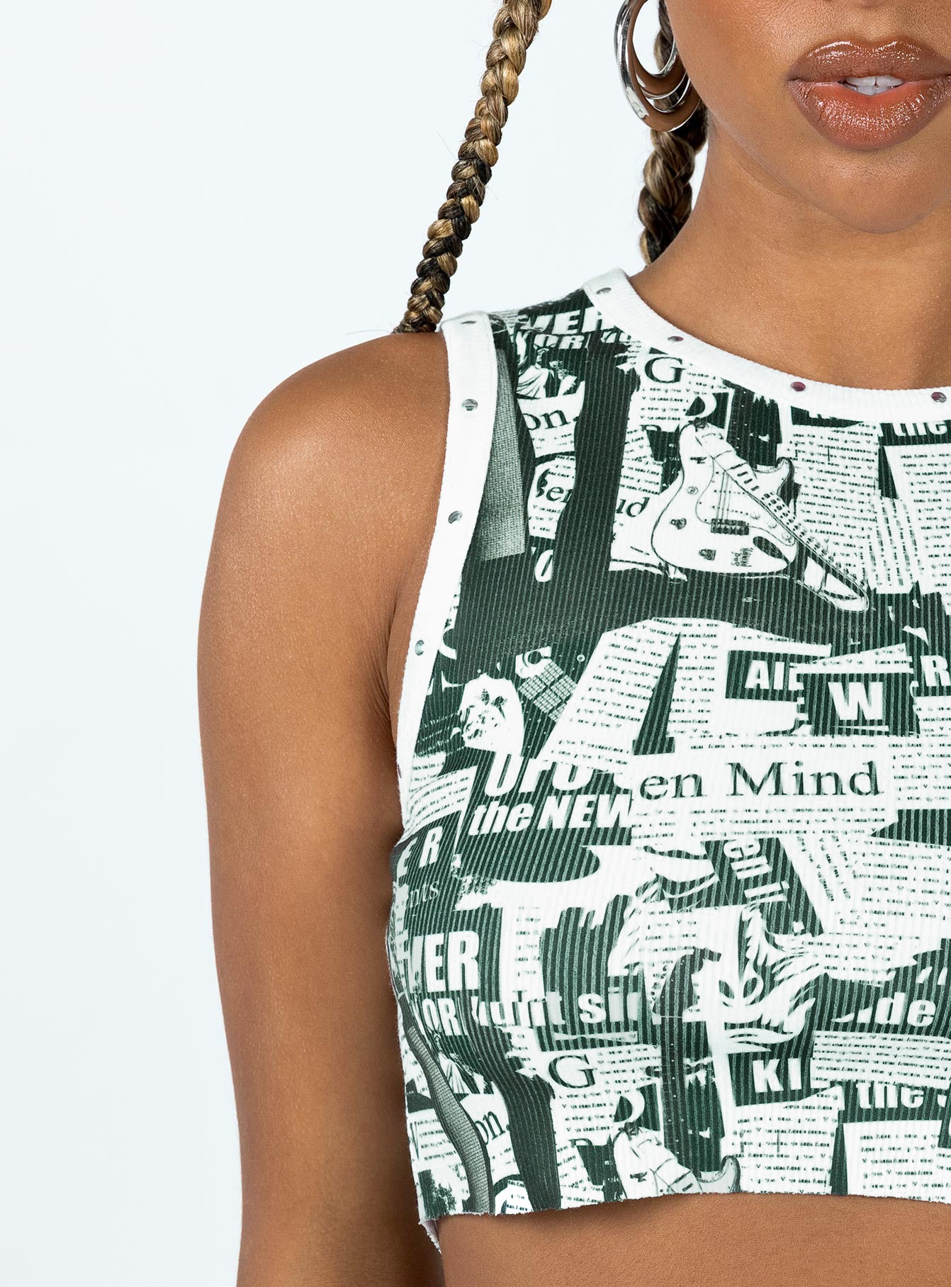 Garvie Newspaper Tank White - Image 6