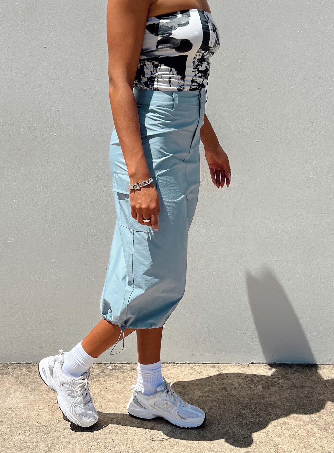 Tinba Midi Skirt Blue - Image 6