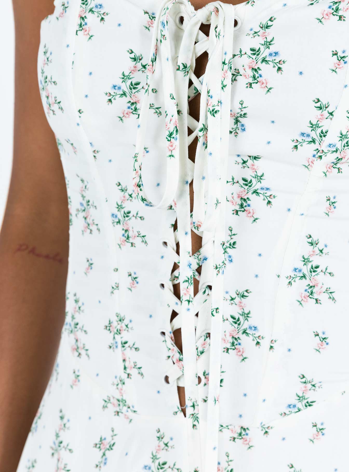 Peroli Corset Mini Dress Floral - Image 7