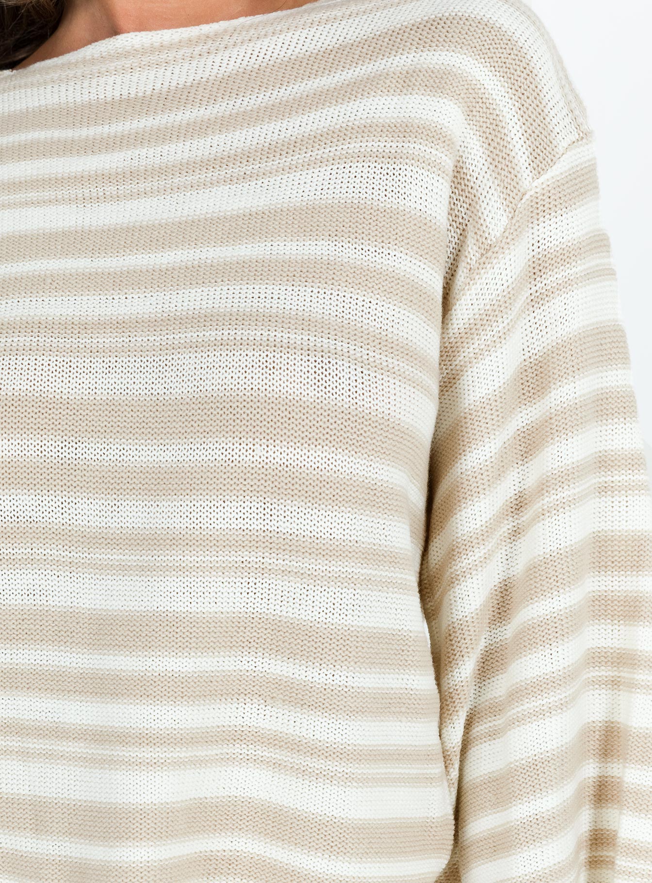 Lynda Stripe Set Beige / White - Image 6