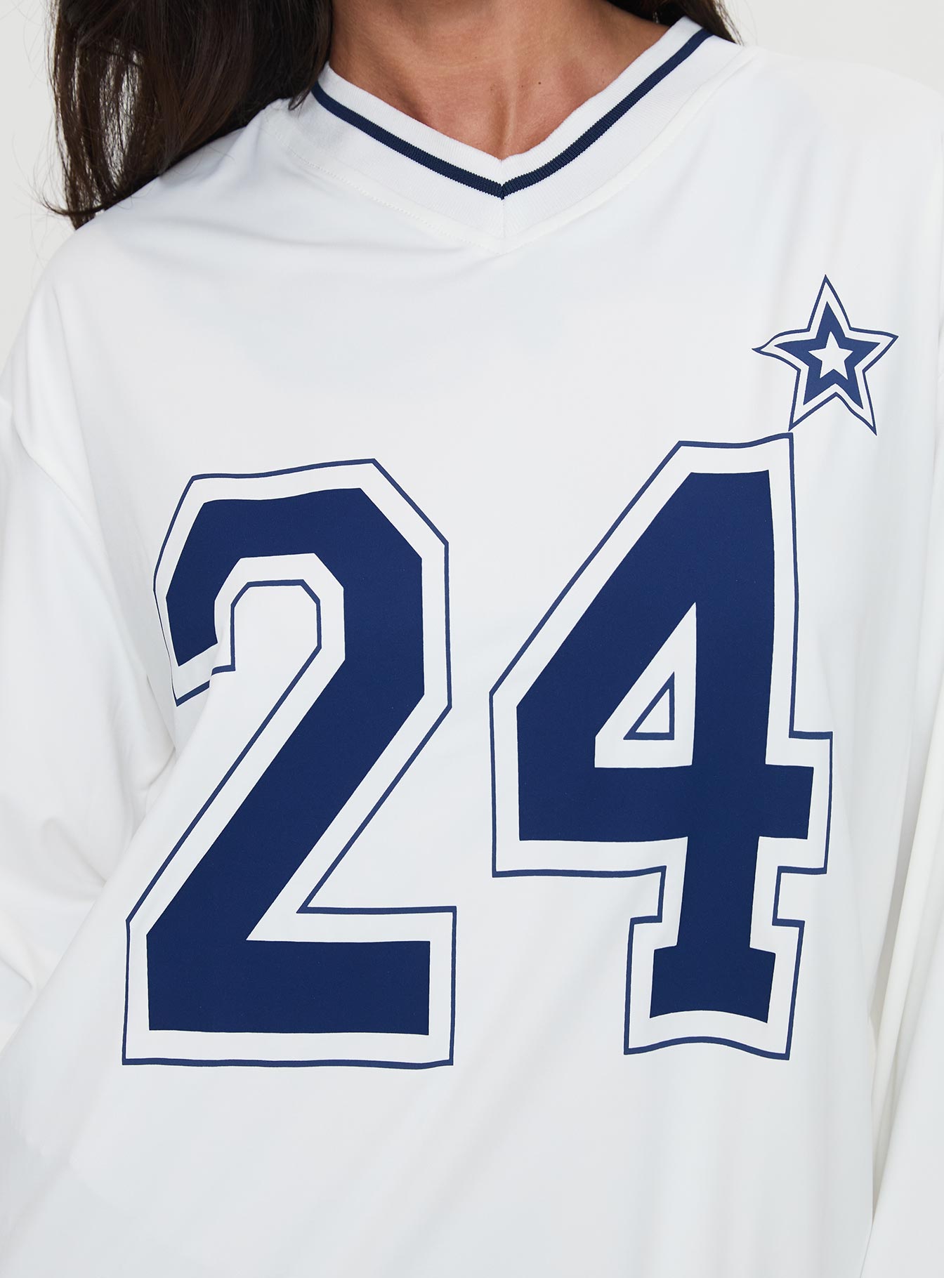 Star Player Long Sleeve Top White - Image 6