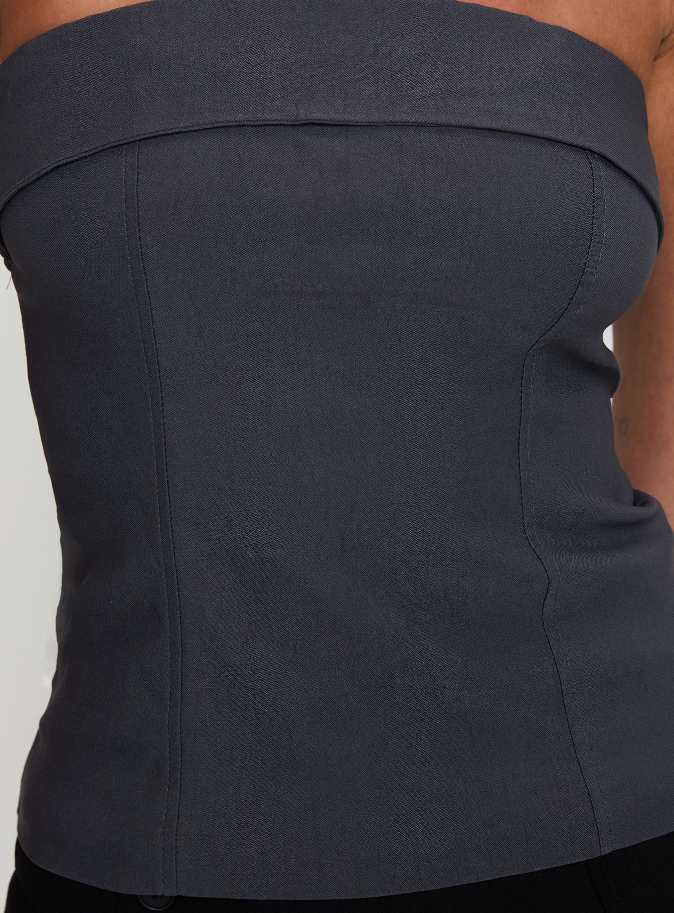 Good Looking Strapless Top Charcoal - Image 5