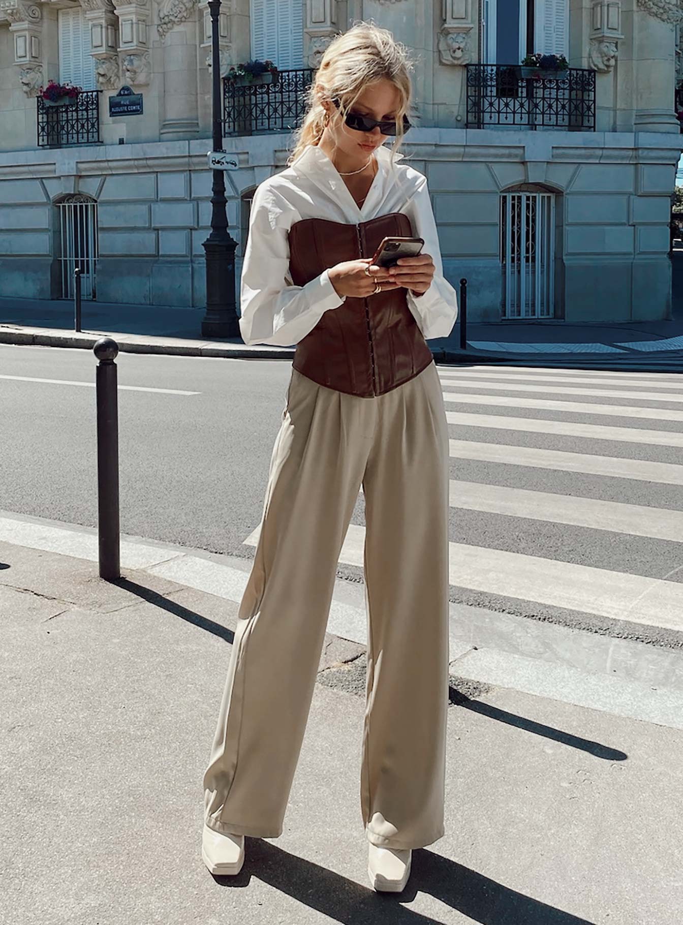 Hayes Longline Bustier Brown - Image 6