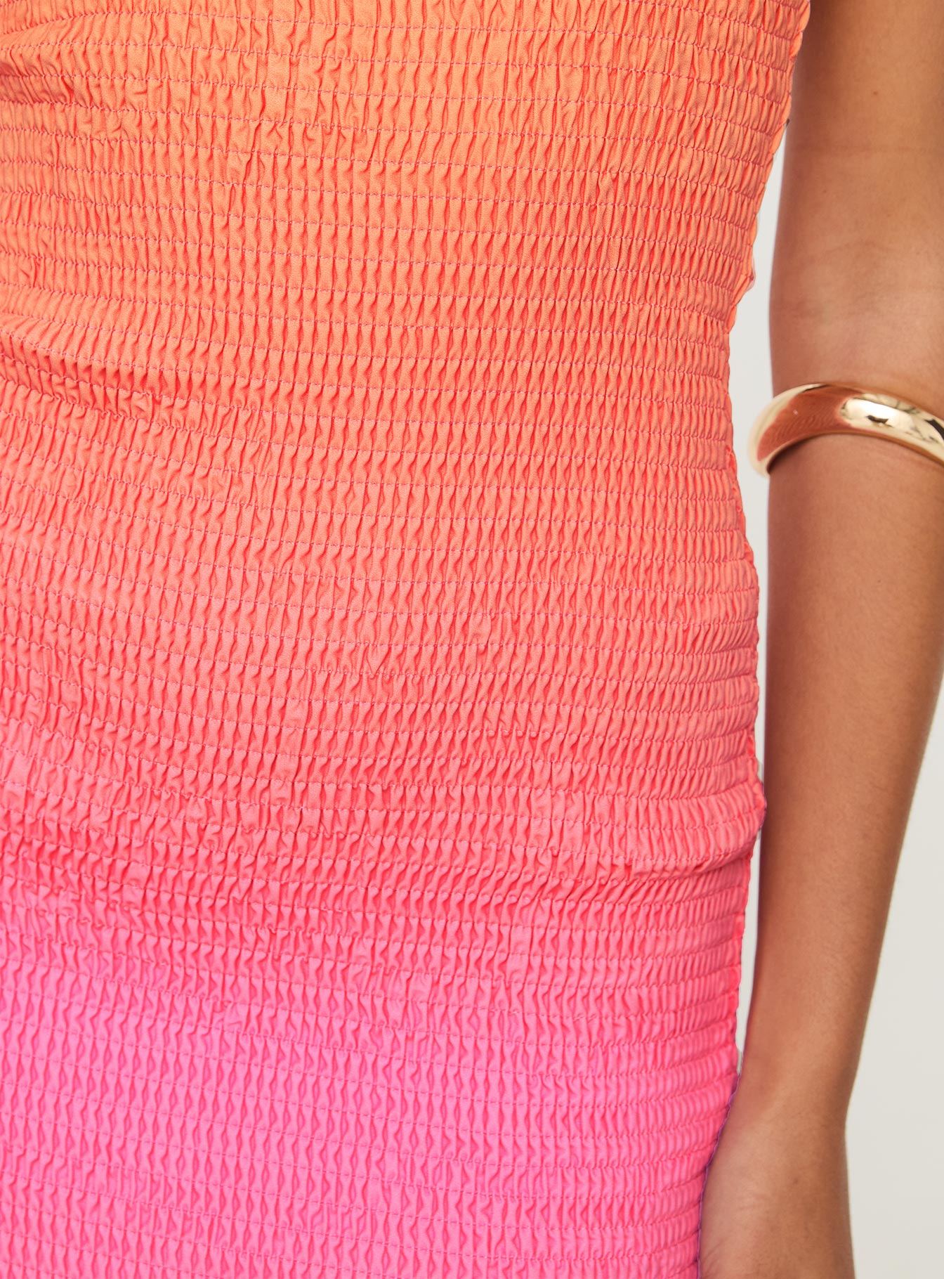 Murphies Strapless Mini Dress Pink Ombre - Image 6