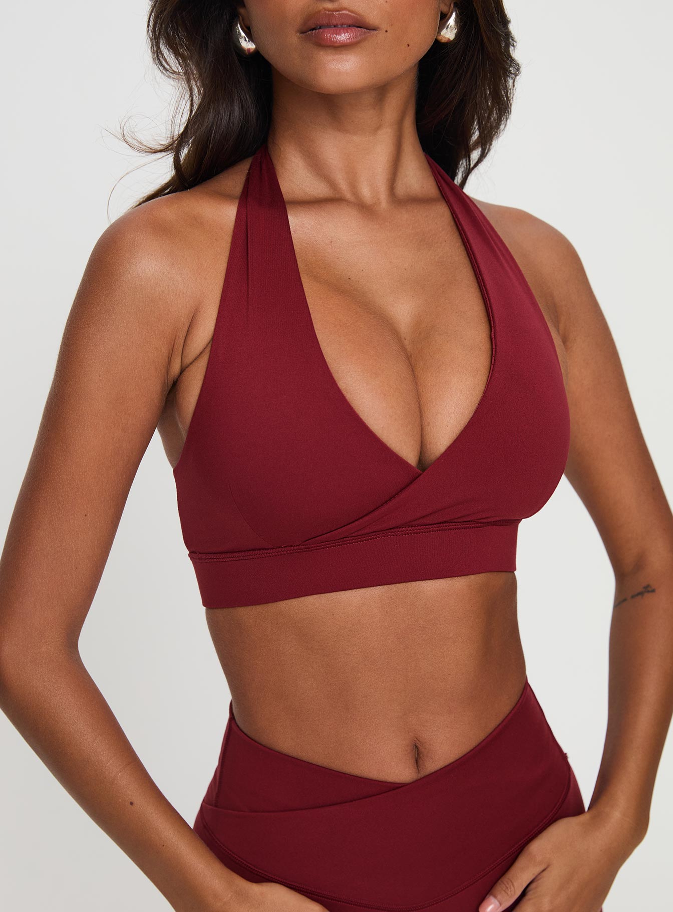 Return Serve Halter Active Top Red - Image 6