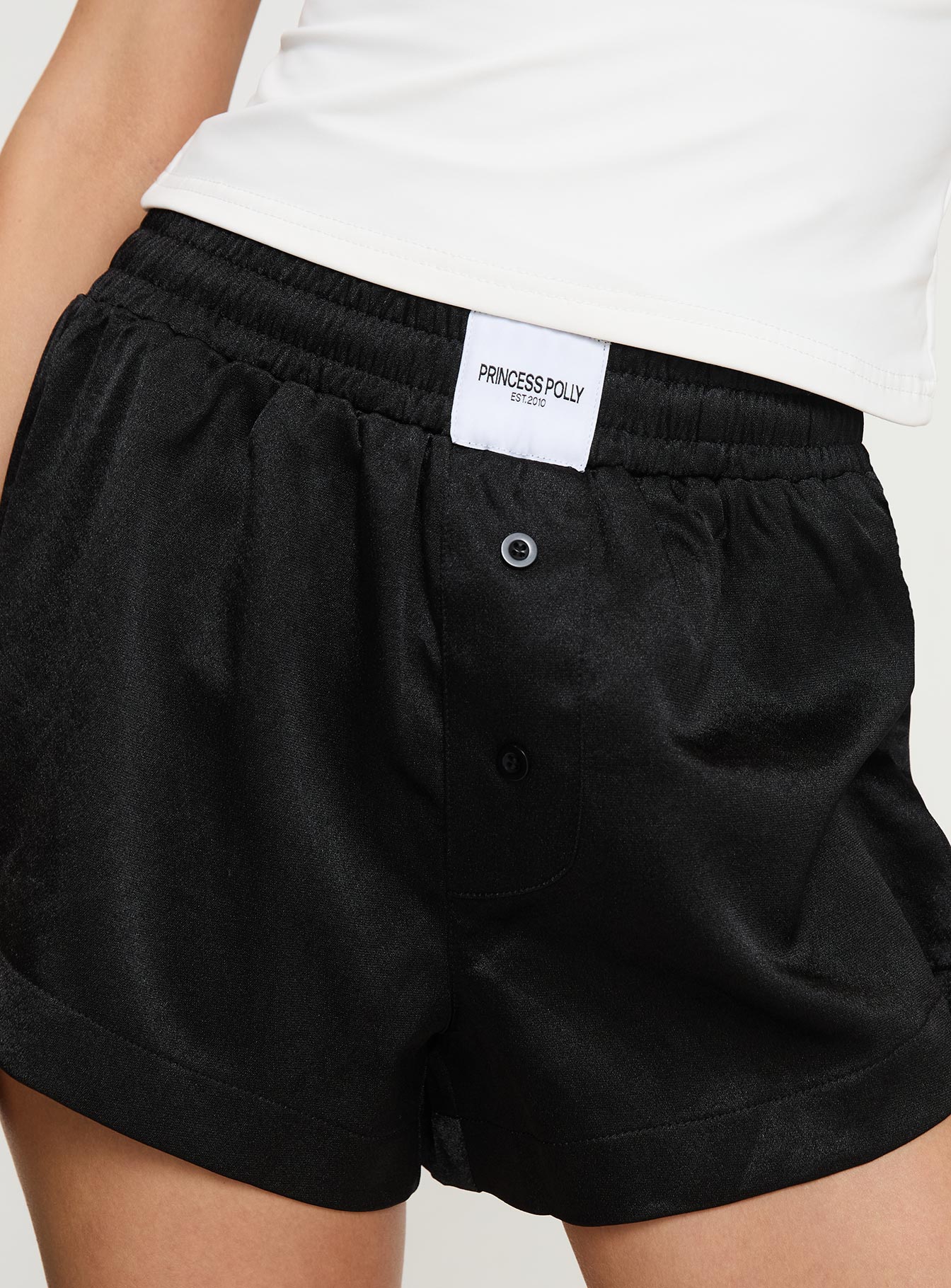 Snooze Satin Boxer Short Black - Image 6