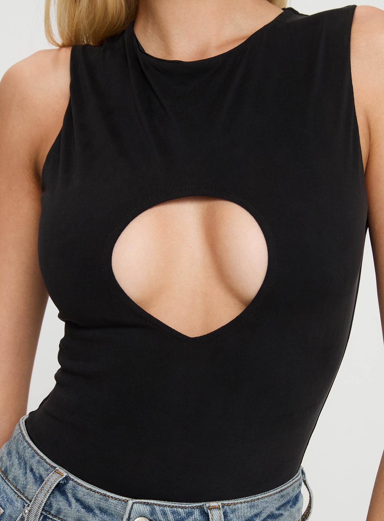 Jaxen Cut Out Bodysuit Black - Image 5