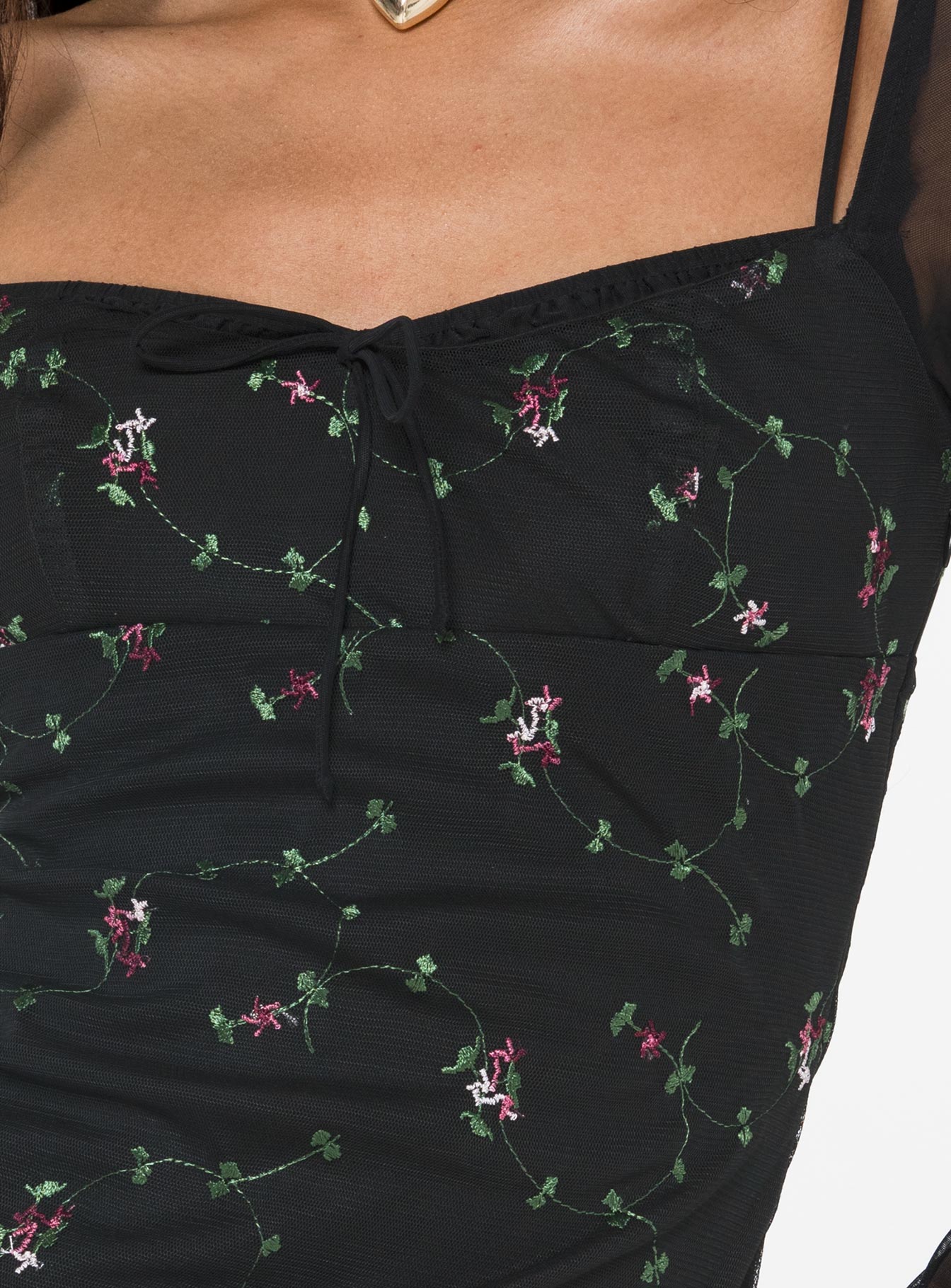 Quinny Long Sleeve Mini Dress Black - Image 6