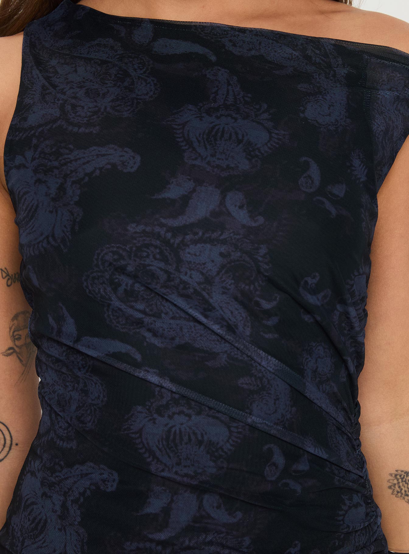 Cadzow Mini Dress Navy - Image 6