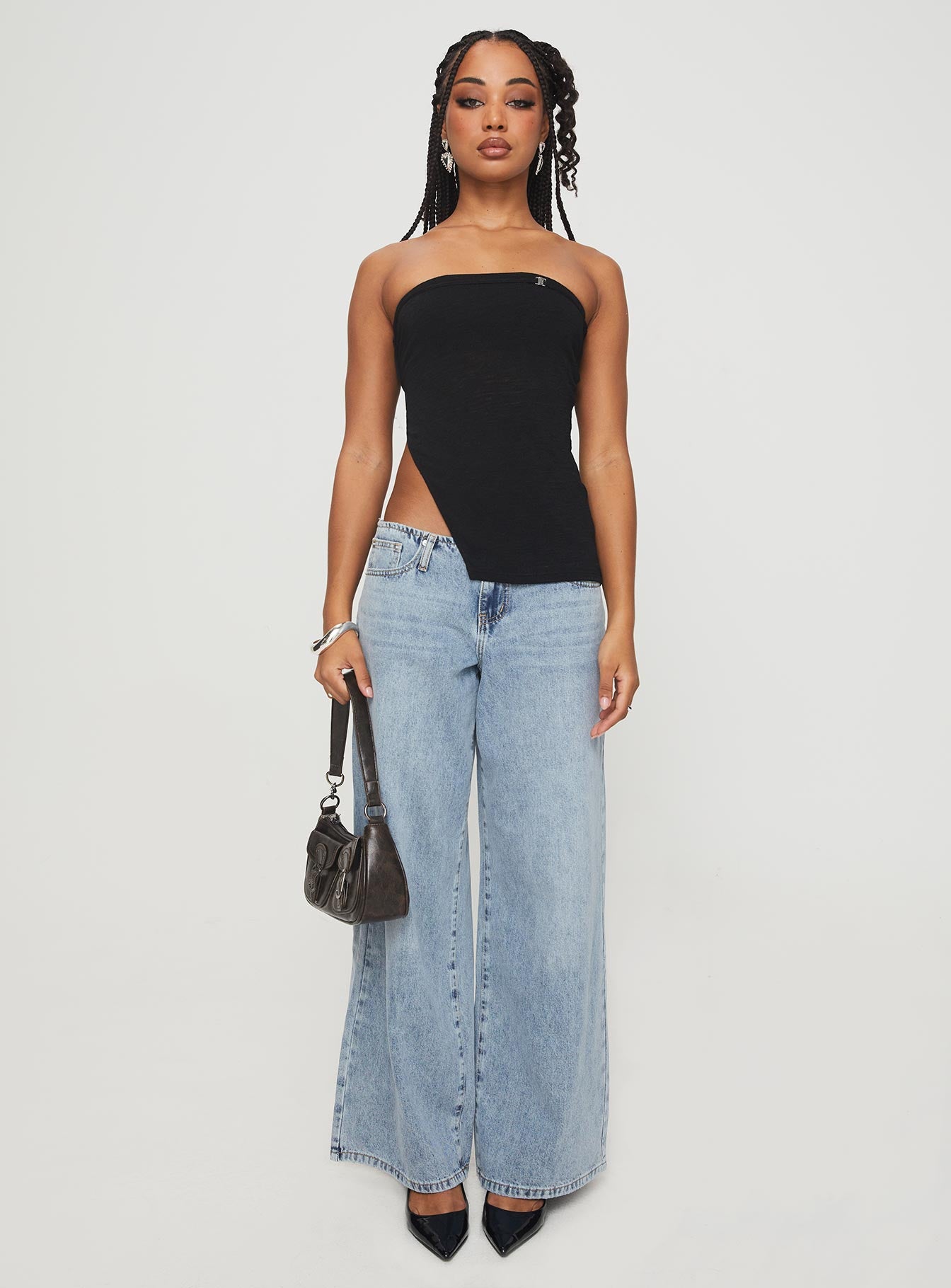 Chardonay Strapless Top Black - Image 6