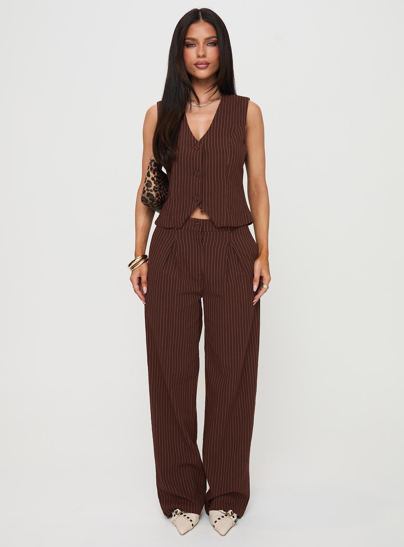 That Sweet Set Brown Pinstripe - Image 6