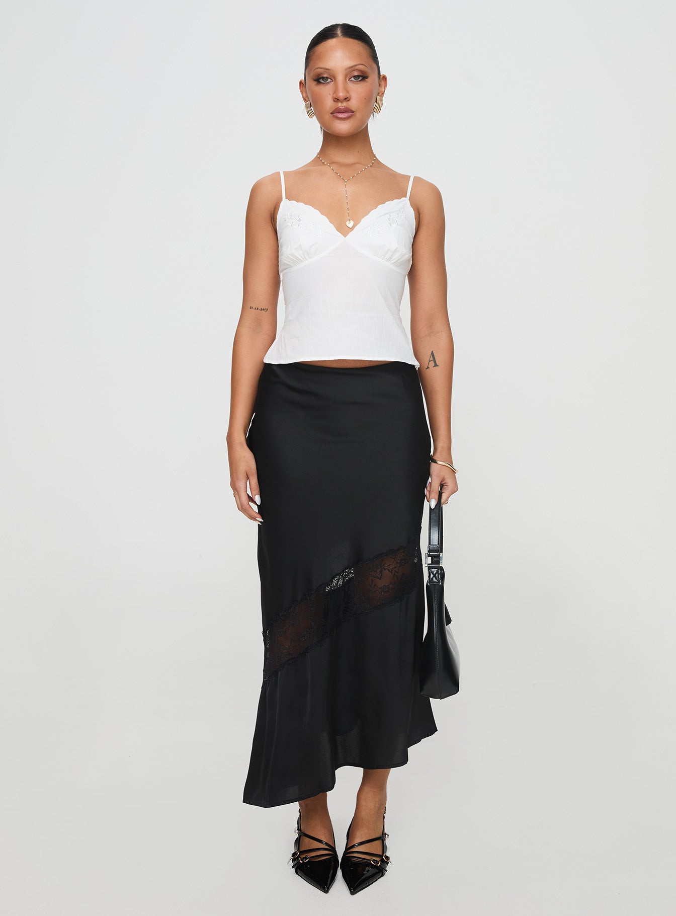 Carrion Lace Maxi Skirt Black - Image 7
