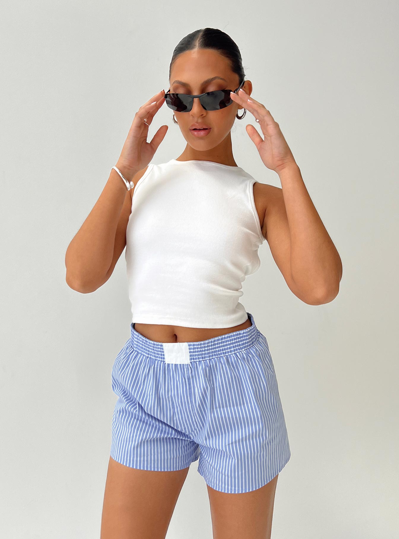 Cobain Shorts Blue Stripe - Image 2