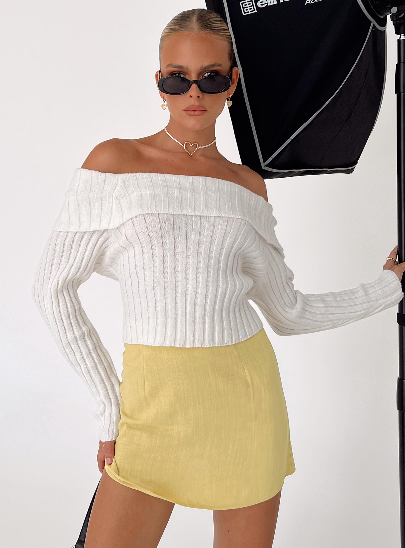 Selby Mini Skirt Lemon - Image 7