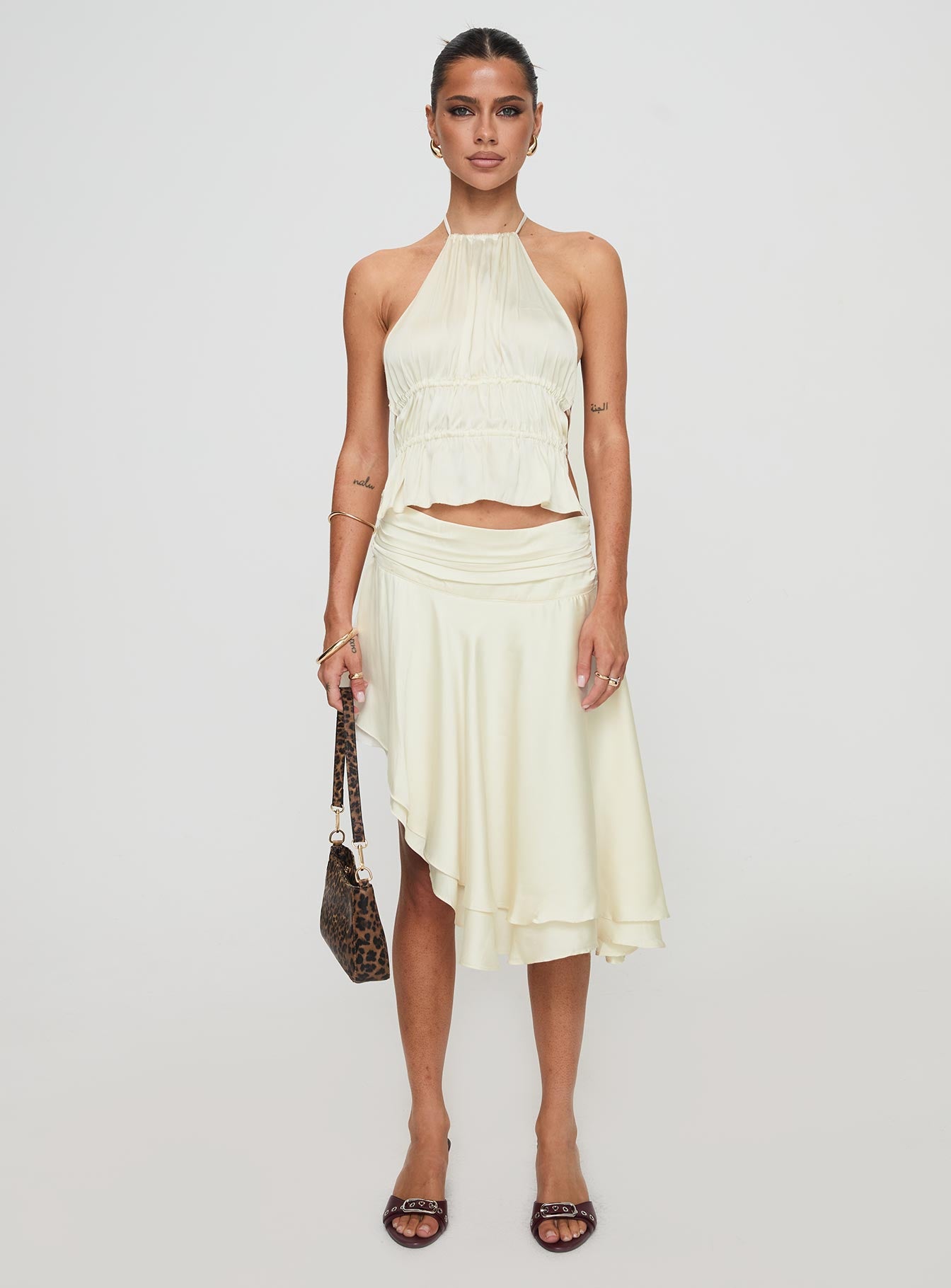 Legacy Midi Skirt Ivory - Image 7