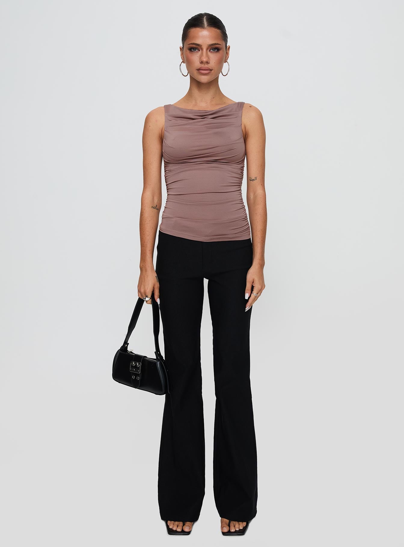 Kind To Another Ruched Top Mauve - Image 7