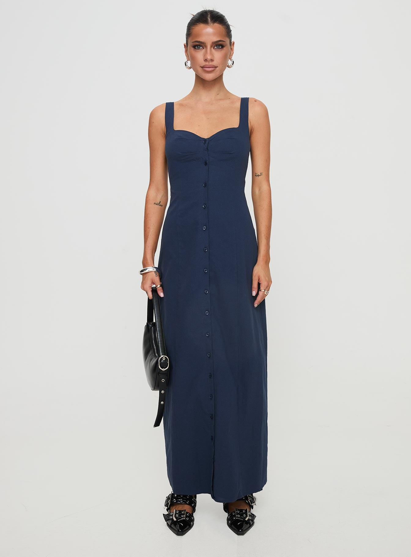 Vaugn Maxi Dress Navy - Image 7