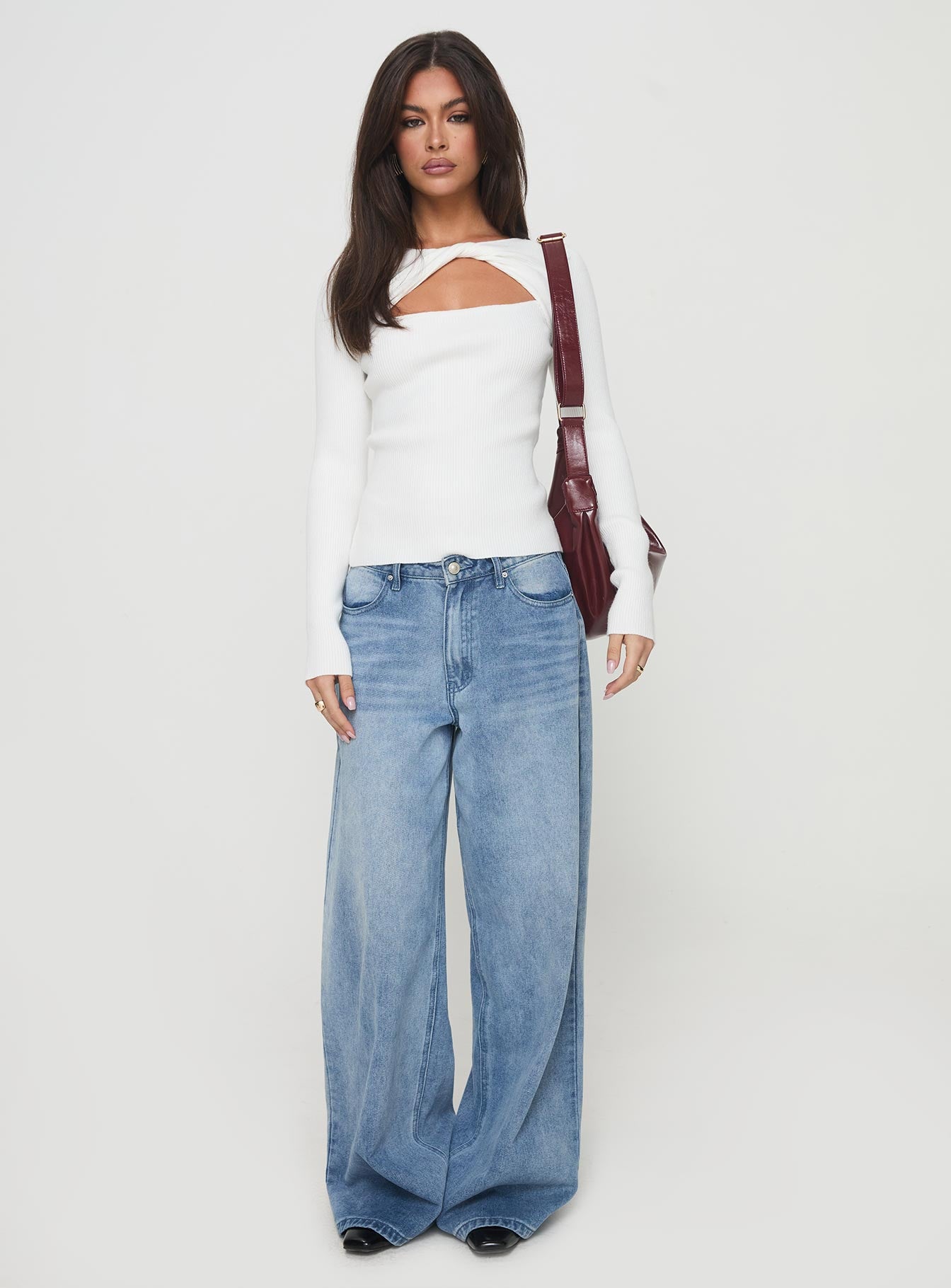 Malgit Long Sleeve Top White - Image 7