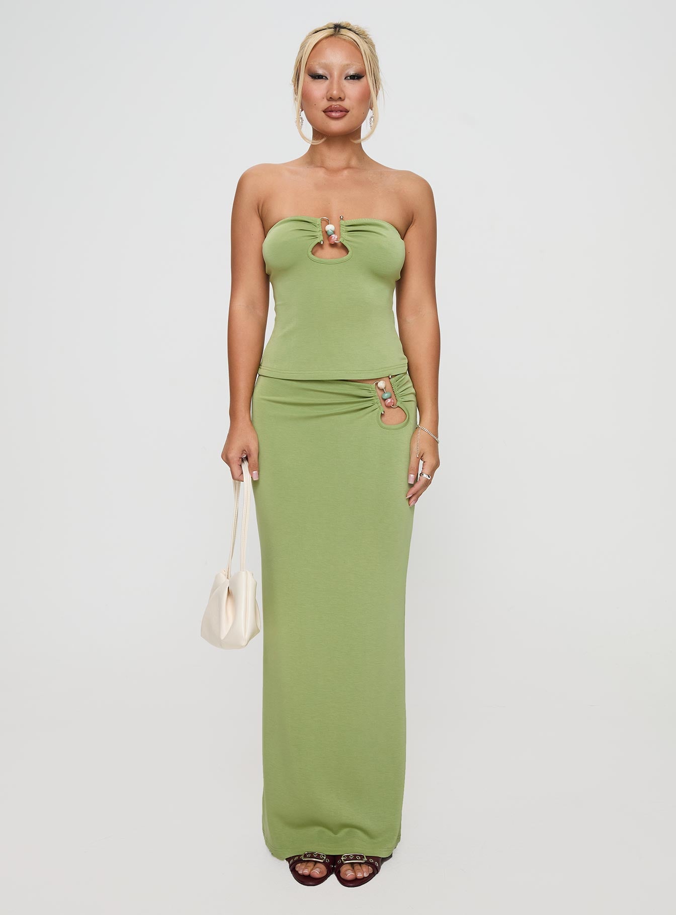 Sun Chaser Maxi Skirt Green - Image 7