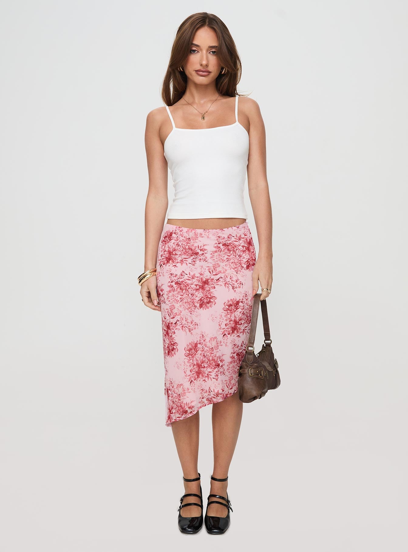 Sicilia Midi Skirt Floral Multi - Image 7