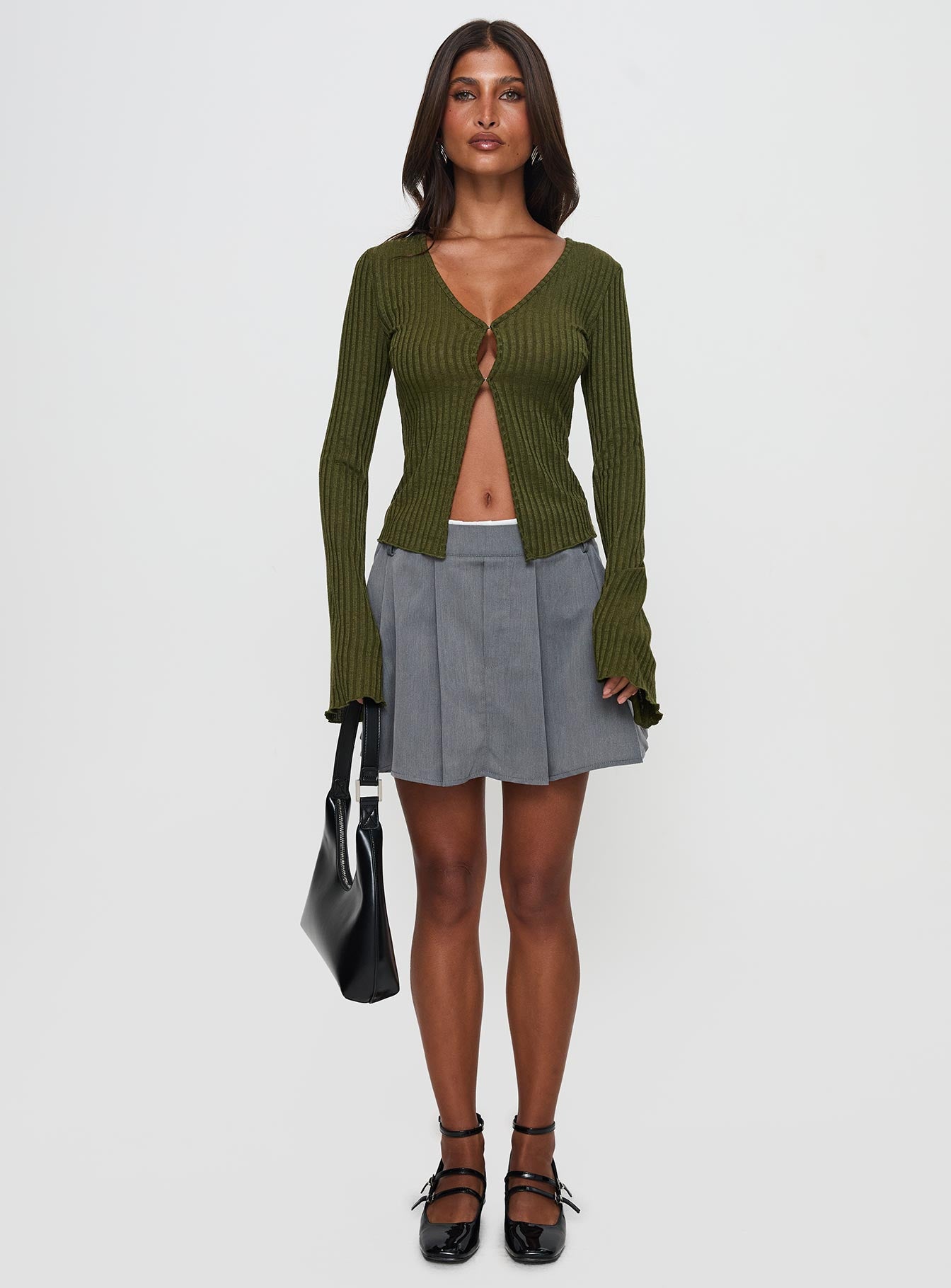 Allona Long Sleeve Top Green - Image 6