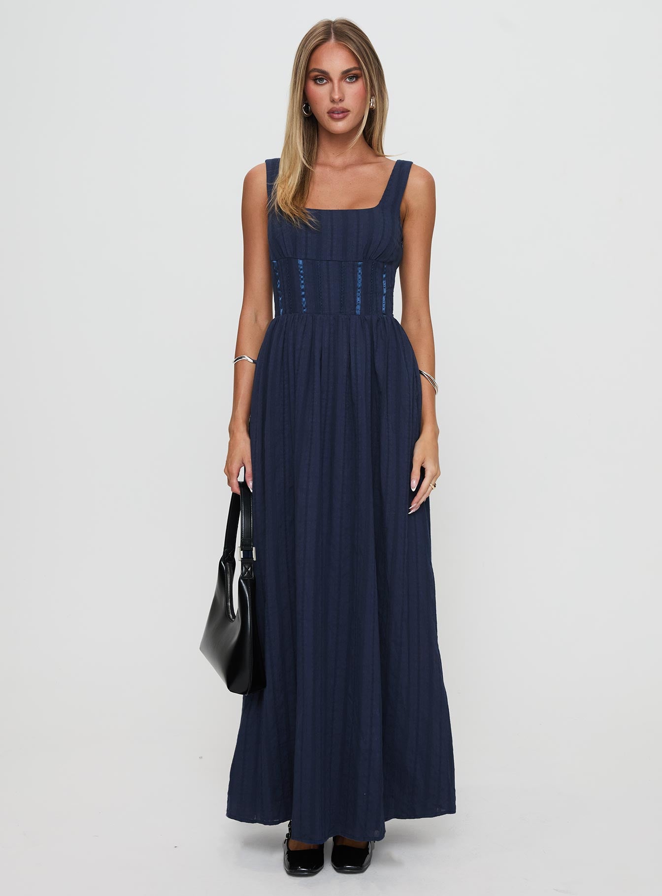 Lorinda Maxi Dress Navy - Image 7