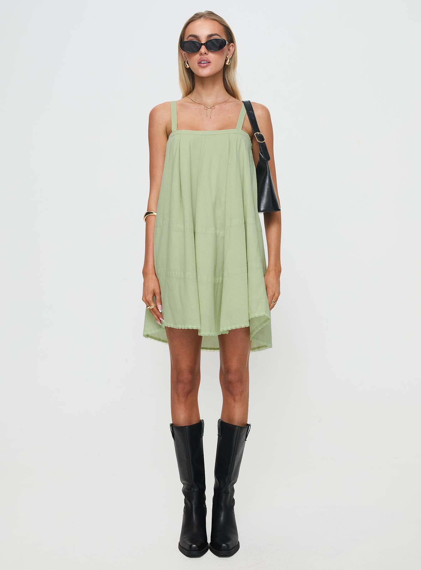 Jubilant Mini Dress Green - Image 6
