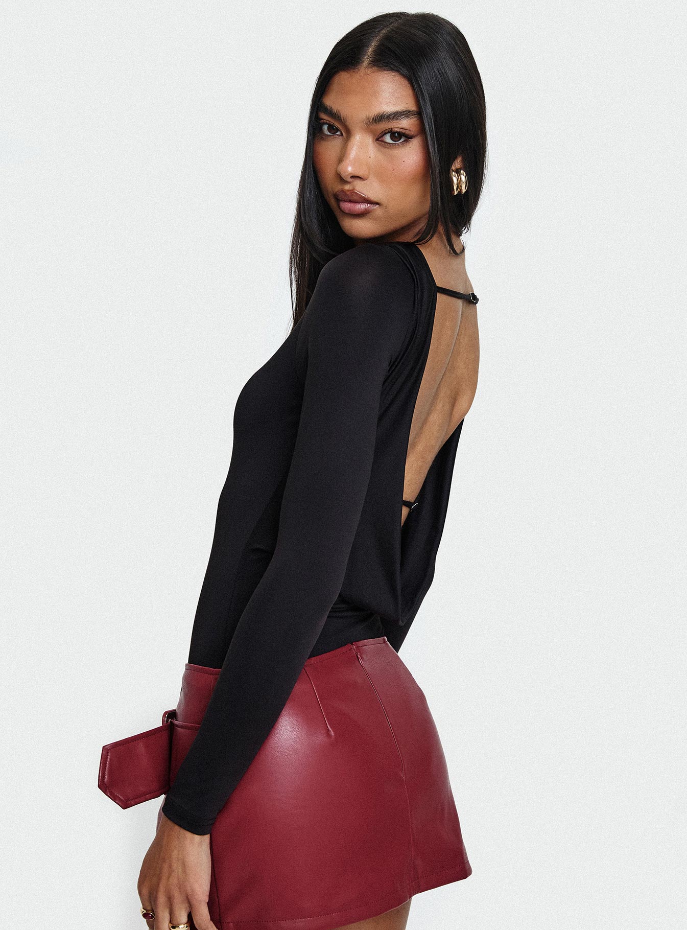 Quinby Backless Long Sleeve Bodysuit - Image 8