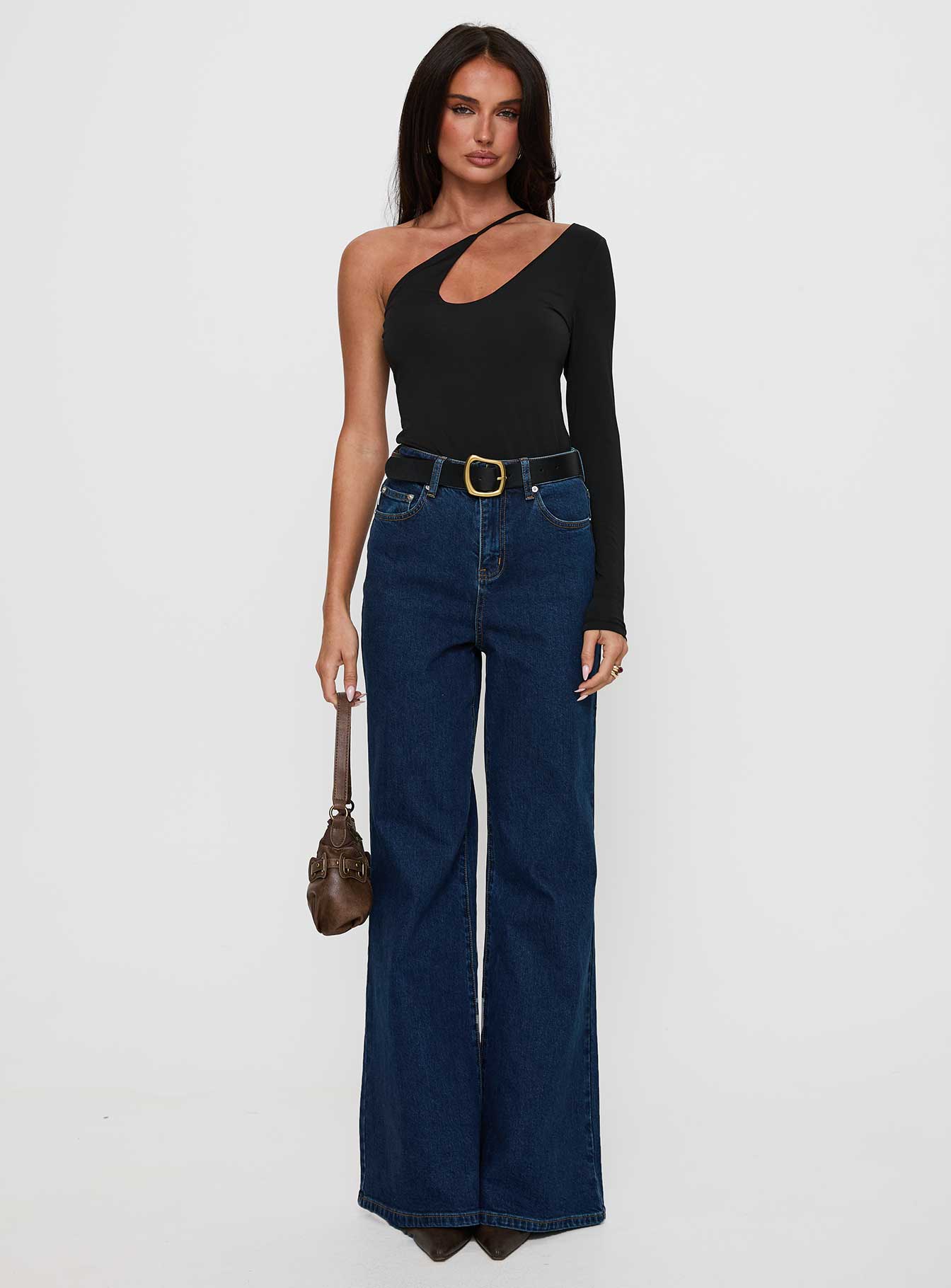 Play Pretend One Sleeve Bodysuit Black - Image 7