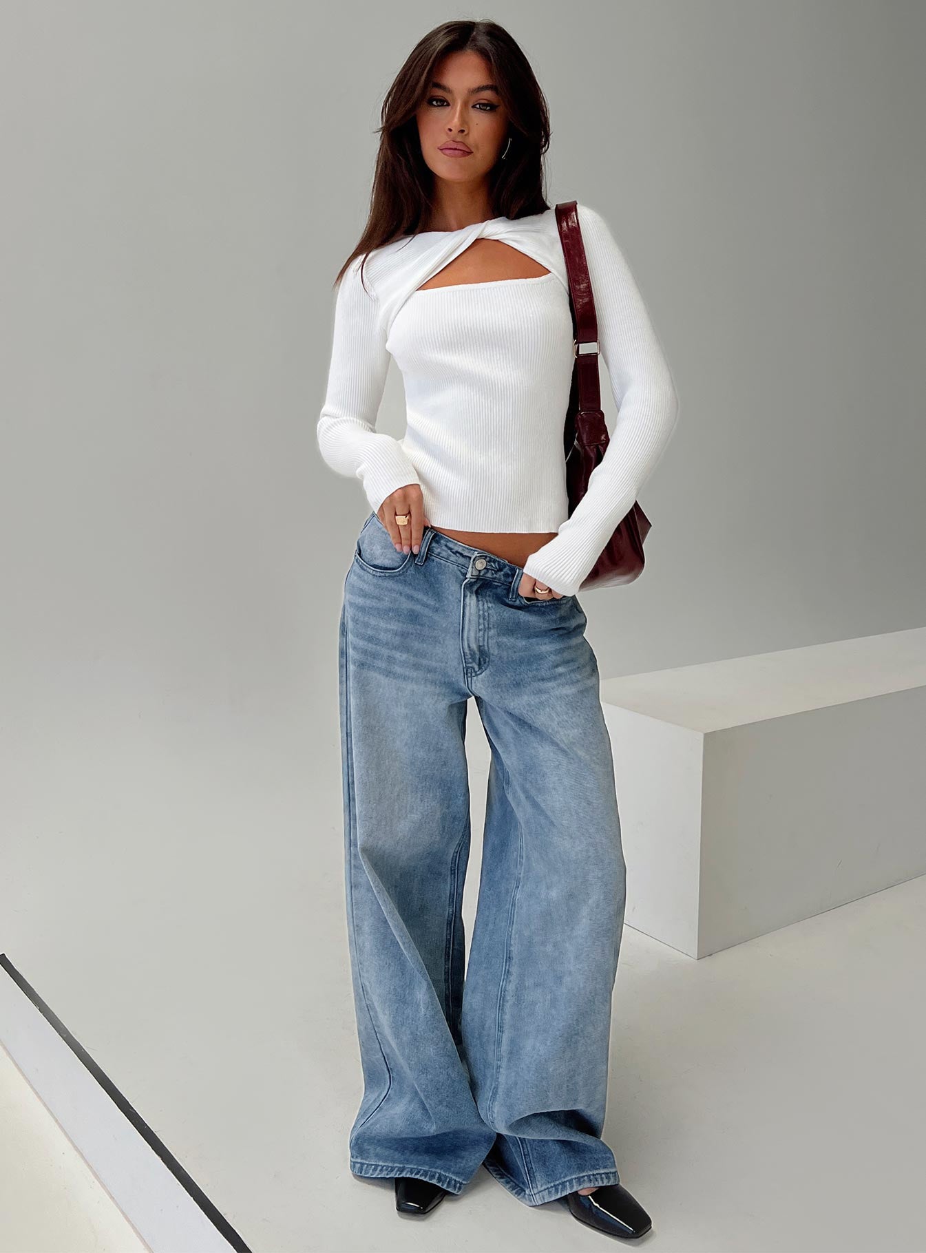 Malgit Long Sleeve Top White - Image 8