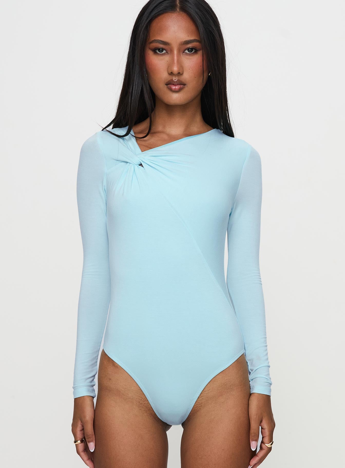 Glorious Look Twist Detail Bodysuit Blue - Image 7